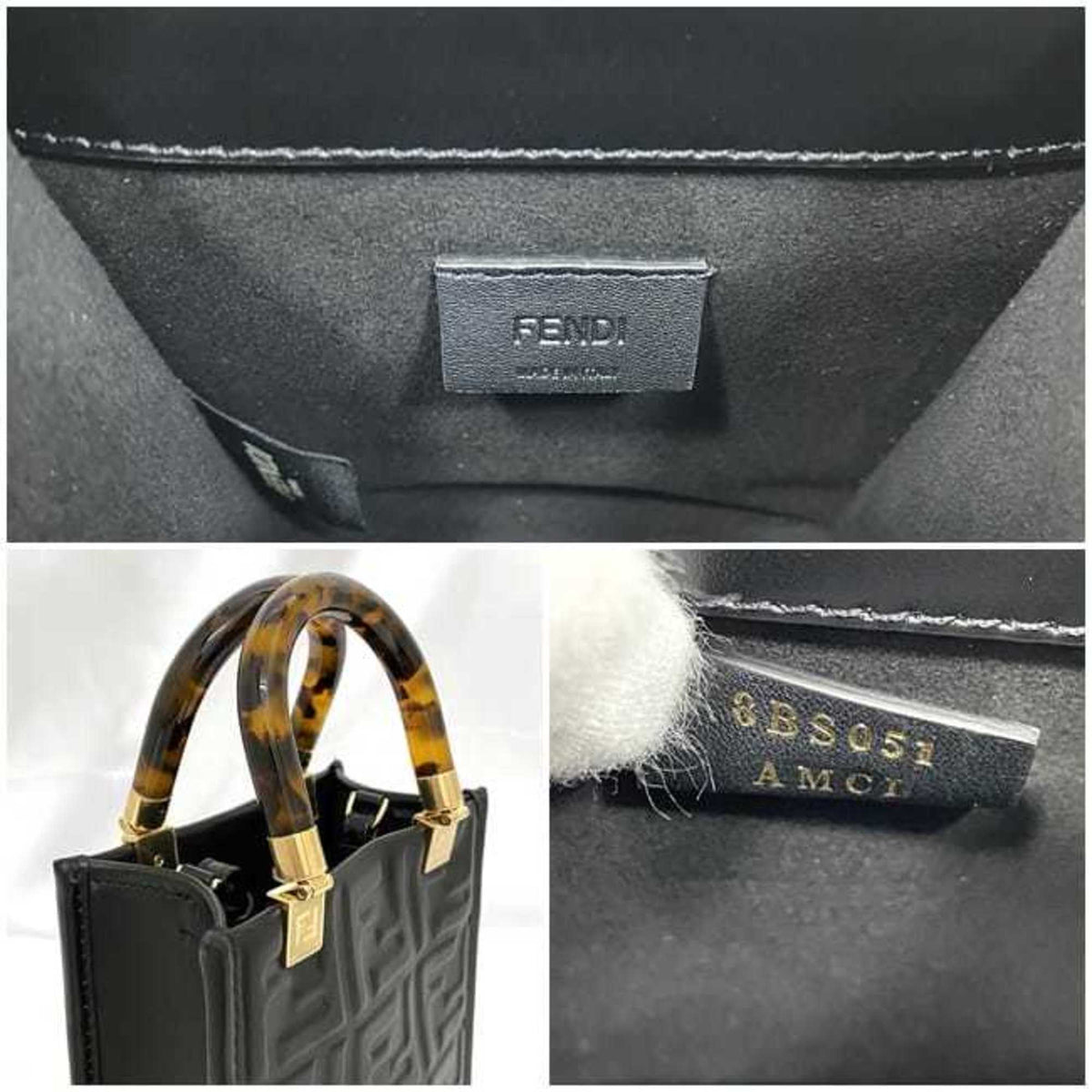 Fendi Black Leather Handbag (Pre-Owned)