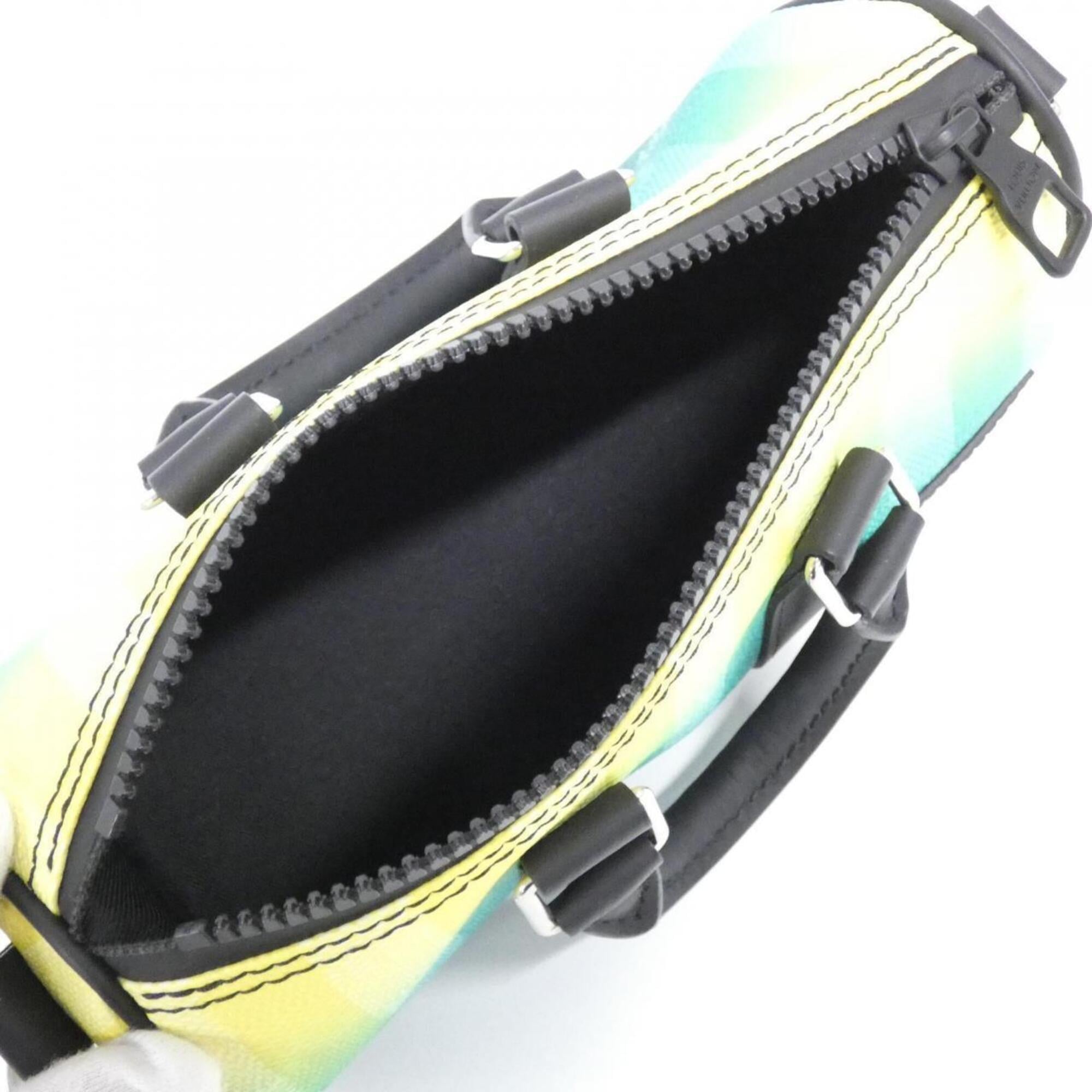 Louis Vuitton Vert Coated Canvas Boston Bag (Pre-Owned)
