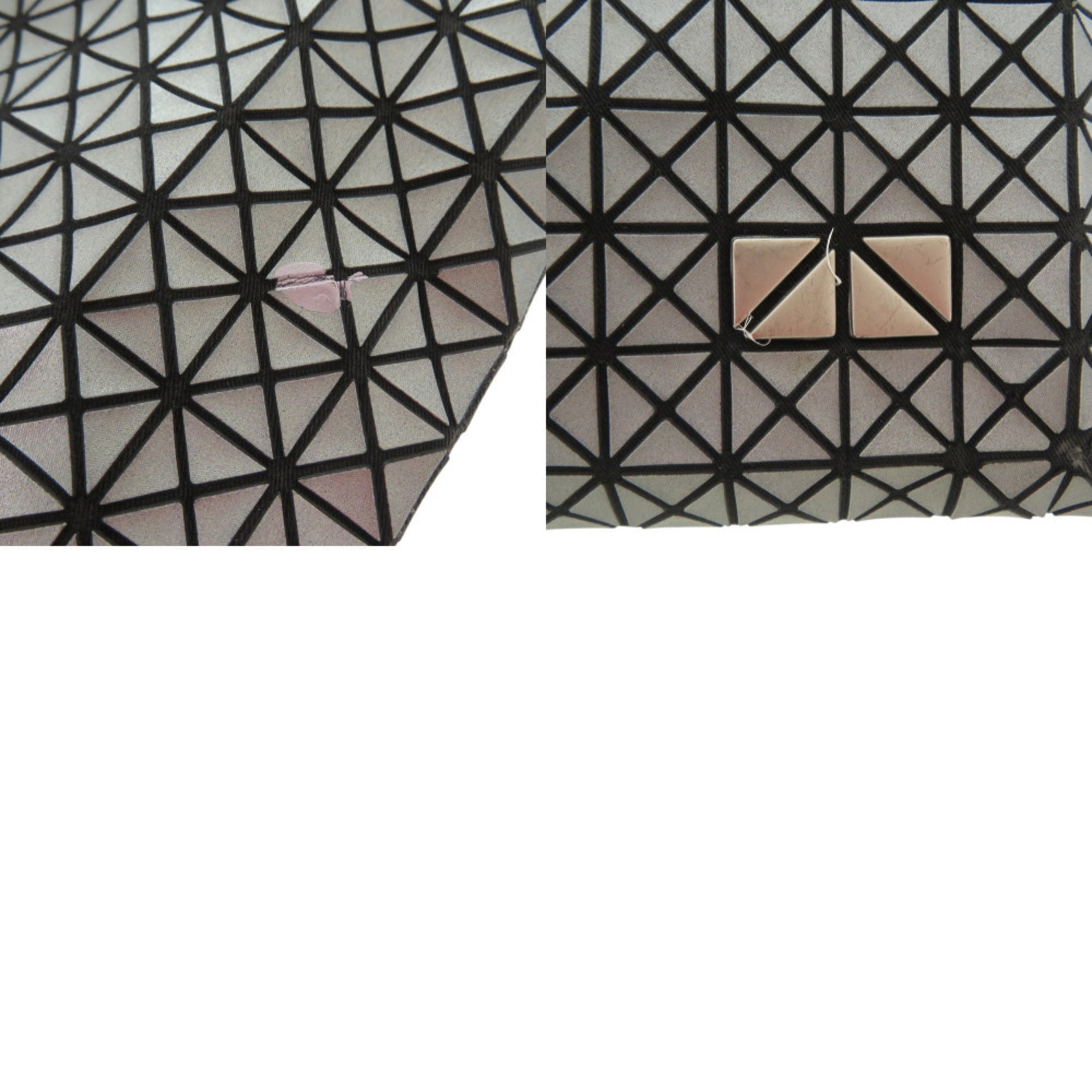 Issey Miyake Black Gray Cotton Tote Bag (Pre-Owned)