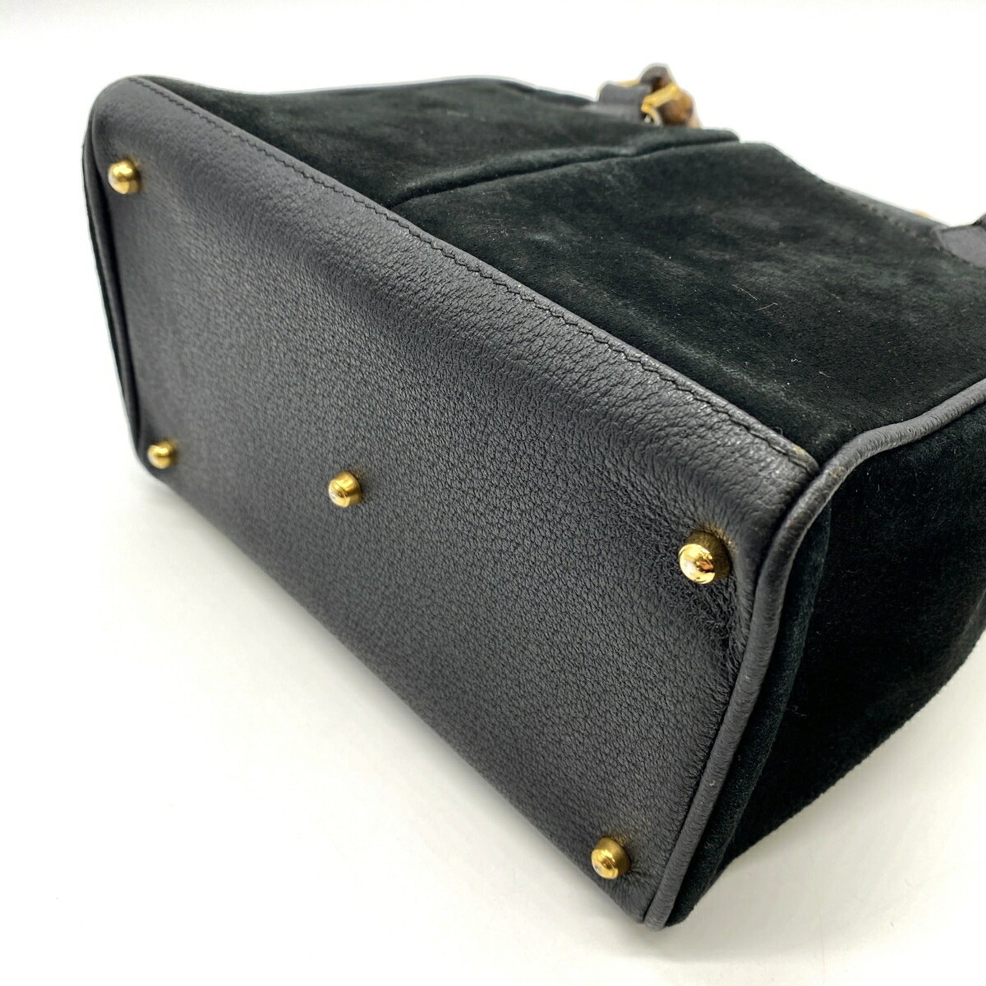 Gucci Black Suede Handbag (Pre-Owned)