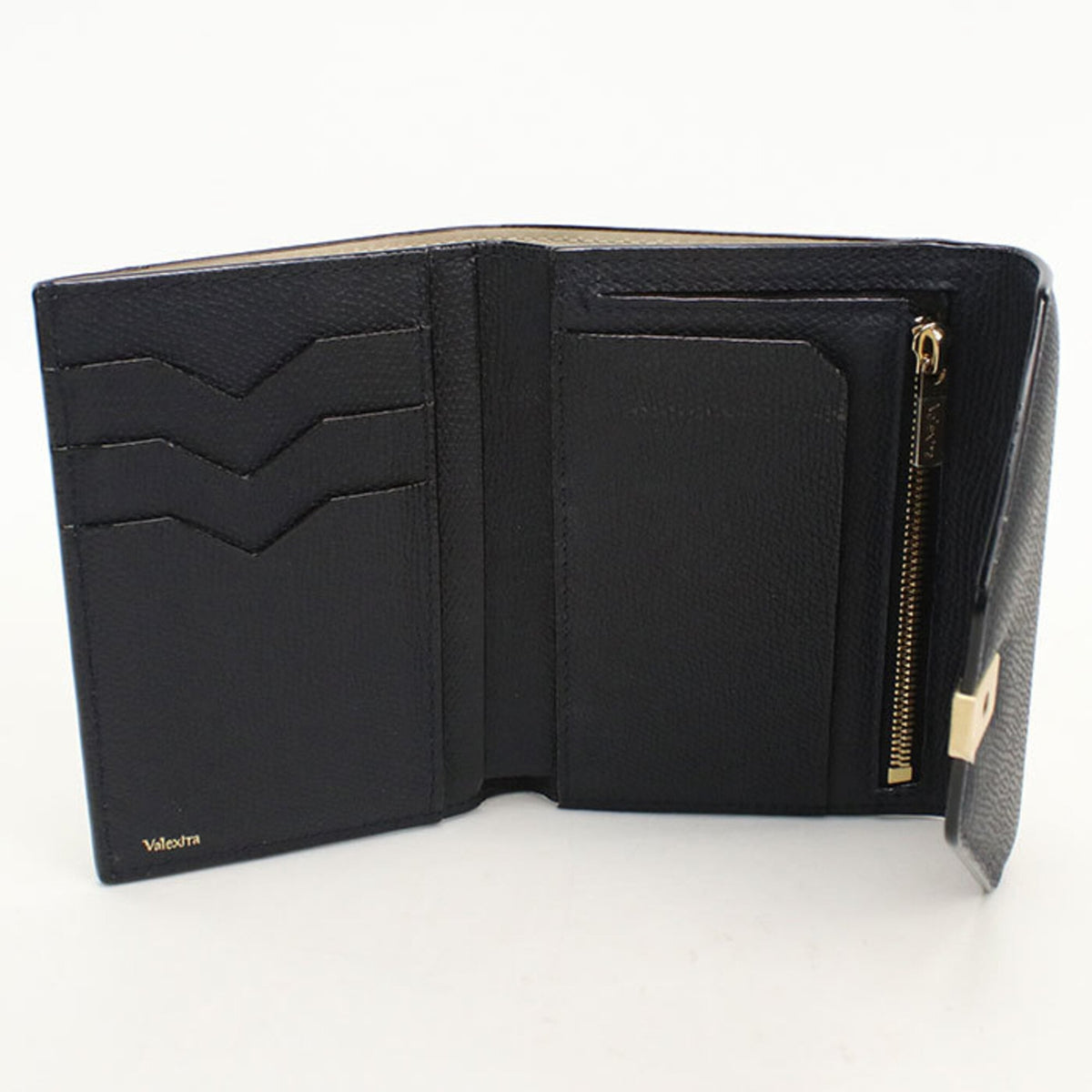 Valextra Navy Wallet (Tri-Fold) (Pre-Owned)