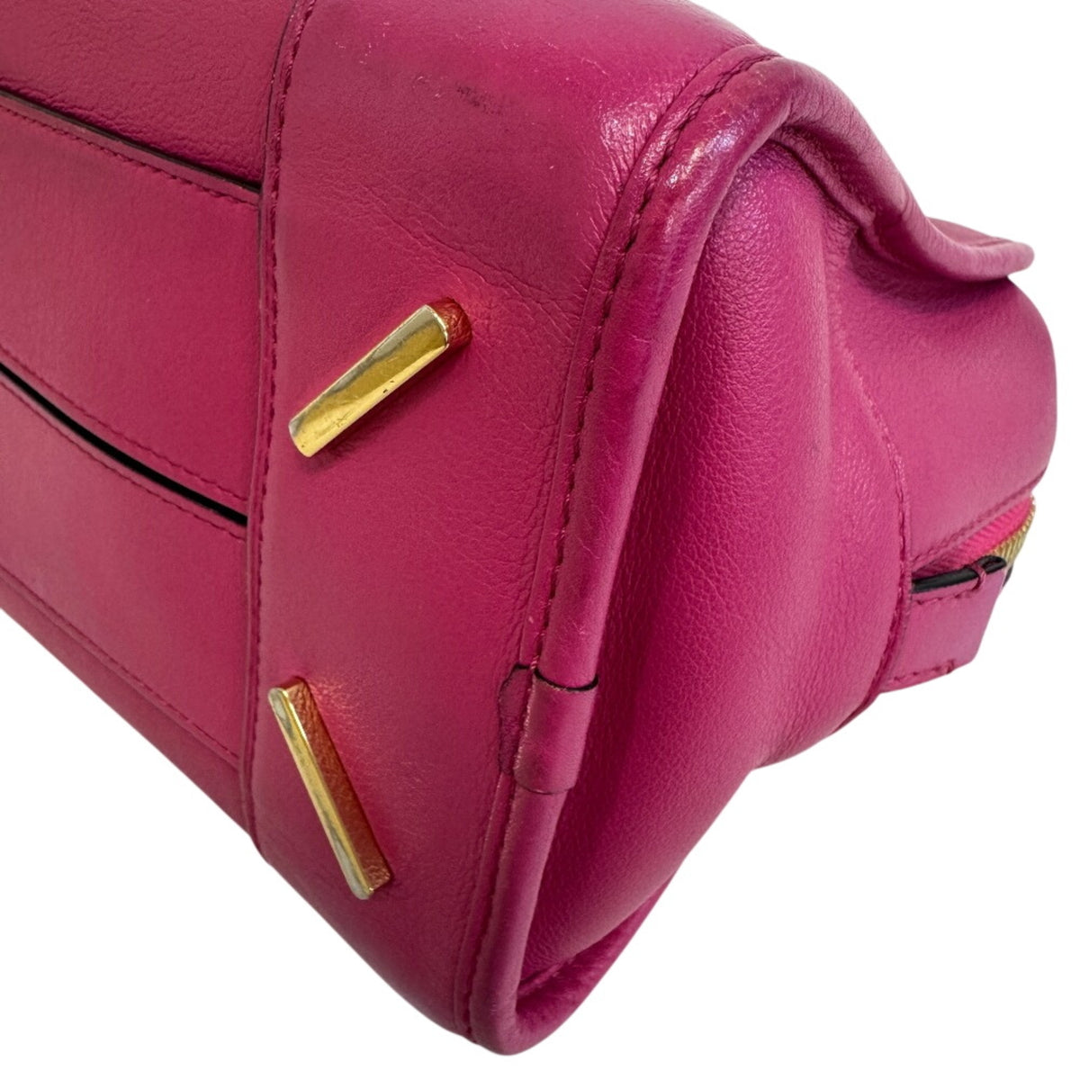 Loewe Amazona Pink Leather Handbag Shoulder Bag (Pre-Owned)
