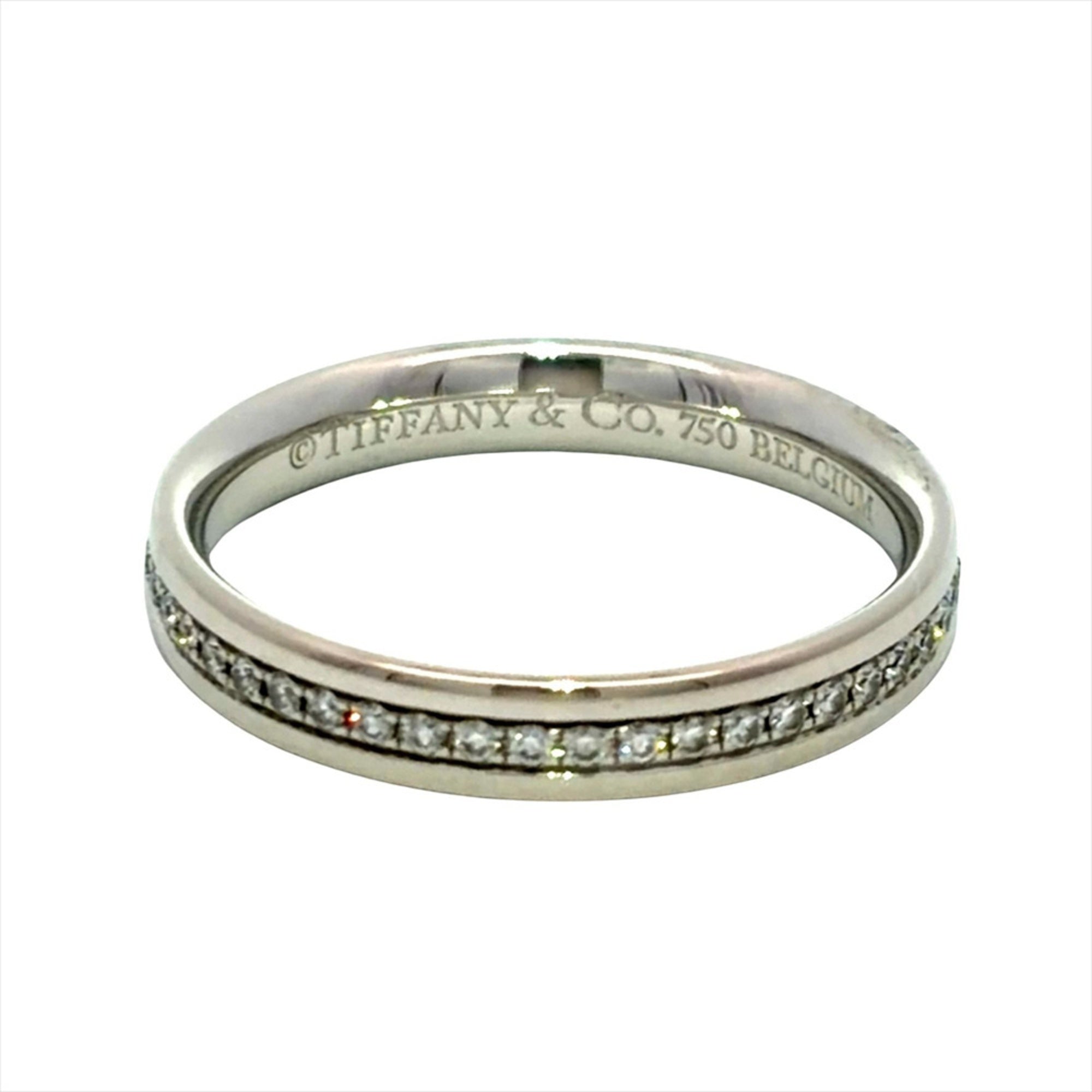 Tiffany Metro White Gold (18K) Band Ring (Pre-Owned)