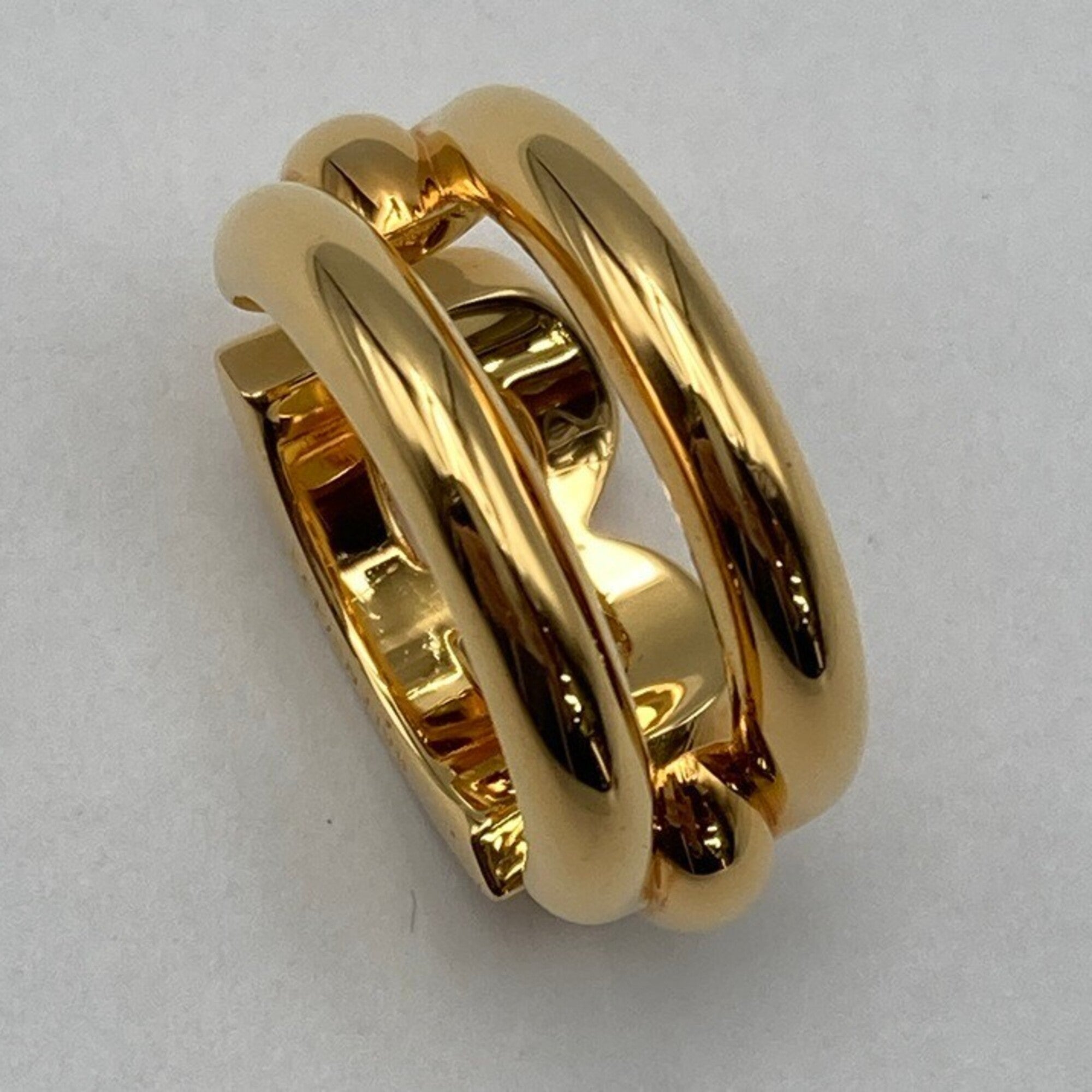 Balenciaga Gold Brass Band Ring (Pre-Owned)
