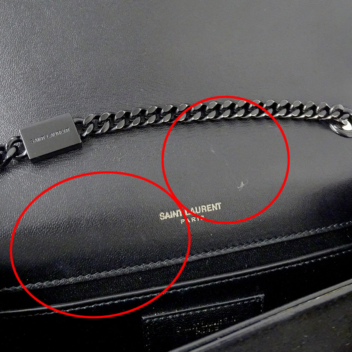 Saint Laurent Black Suede Rhinestone Handbag Shoulder Bag (Pre-Owned)