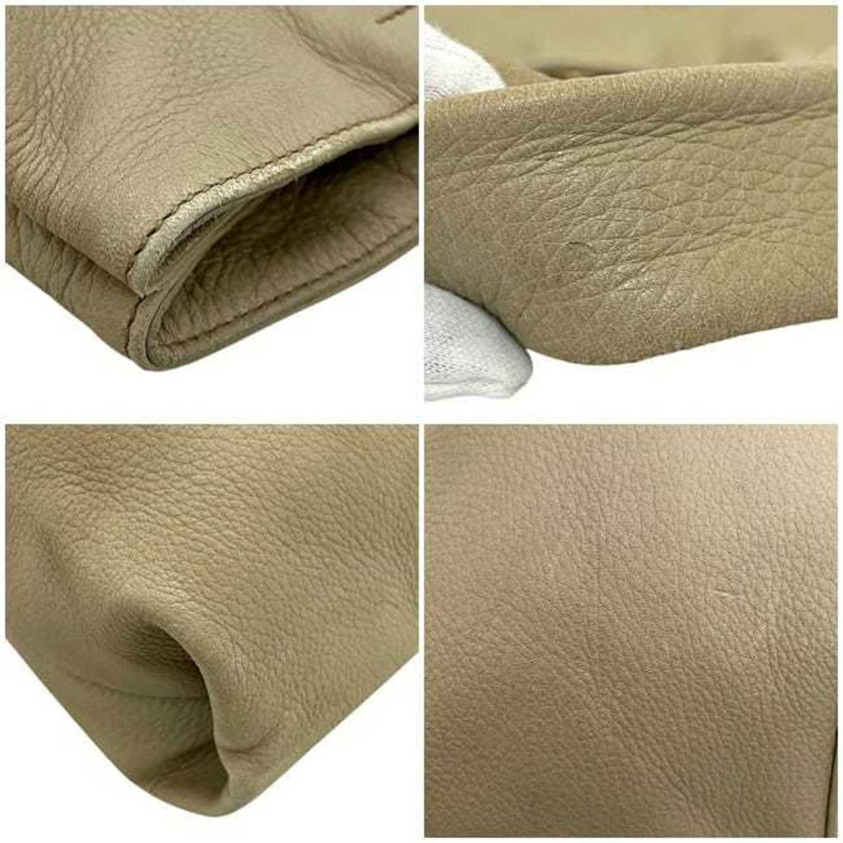 Prada Beige Leather Tote Bag (Pre-Owned)