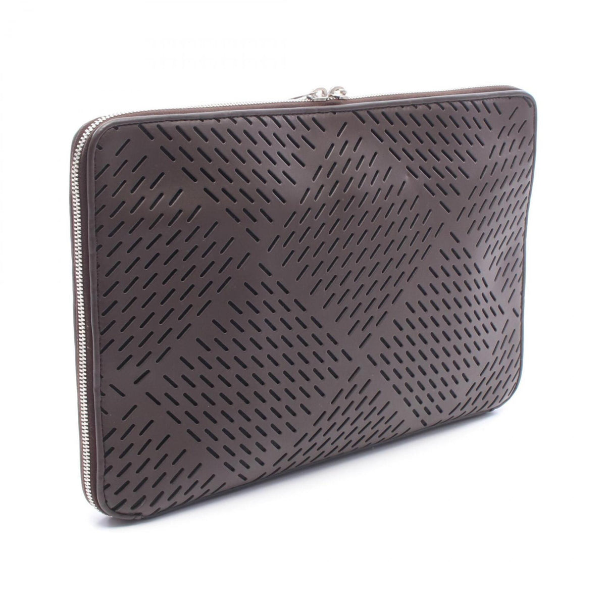 Bottega Veneta Brown Leather Clutch Bag Handbag (Pre-Owned)