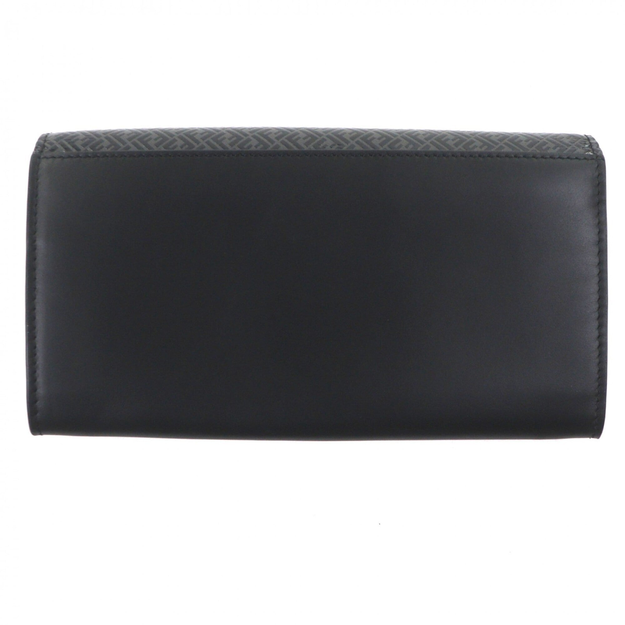 Fendi Black Leather Long Wallet (Bi-Fold) (Pre-Owned)