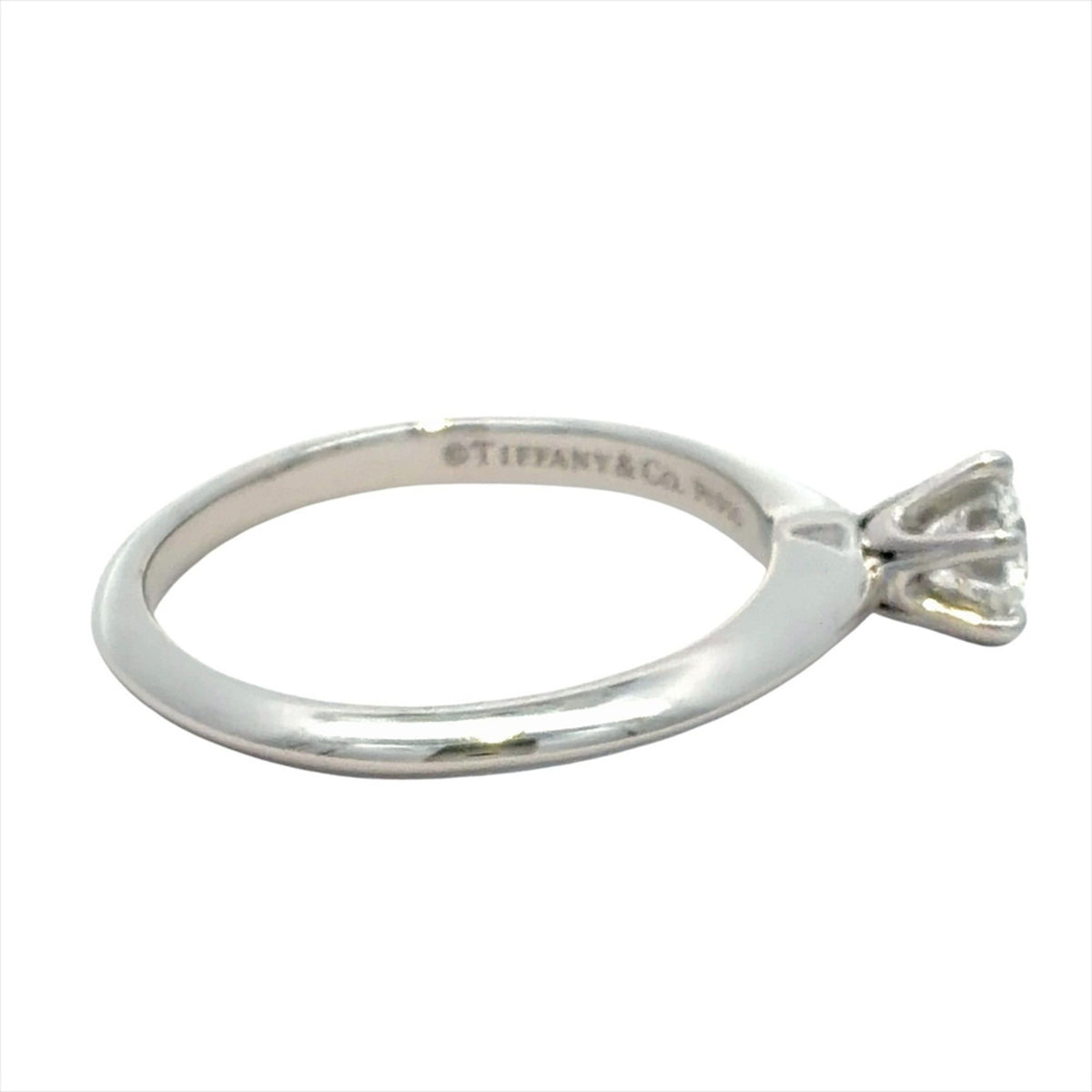 Tiffany Platinum Platinum 950 Band Ring (Pre-Owned)
