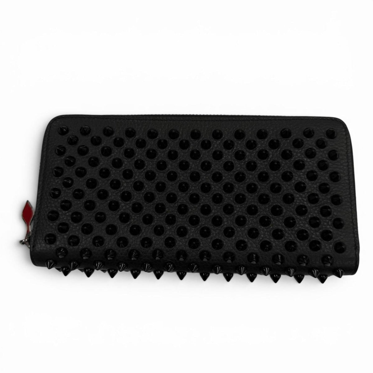 Christian Louboutin Black Leather Long Wallet (Bi-Fold) (Pre-Owned)