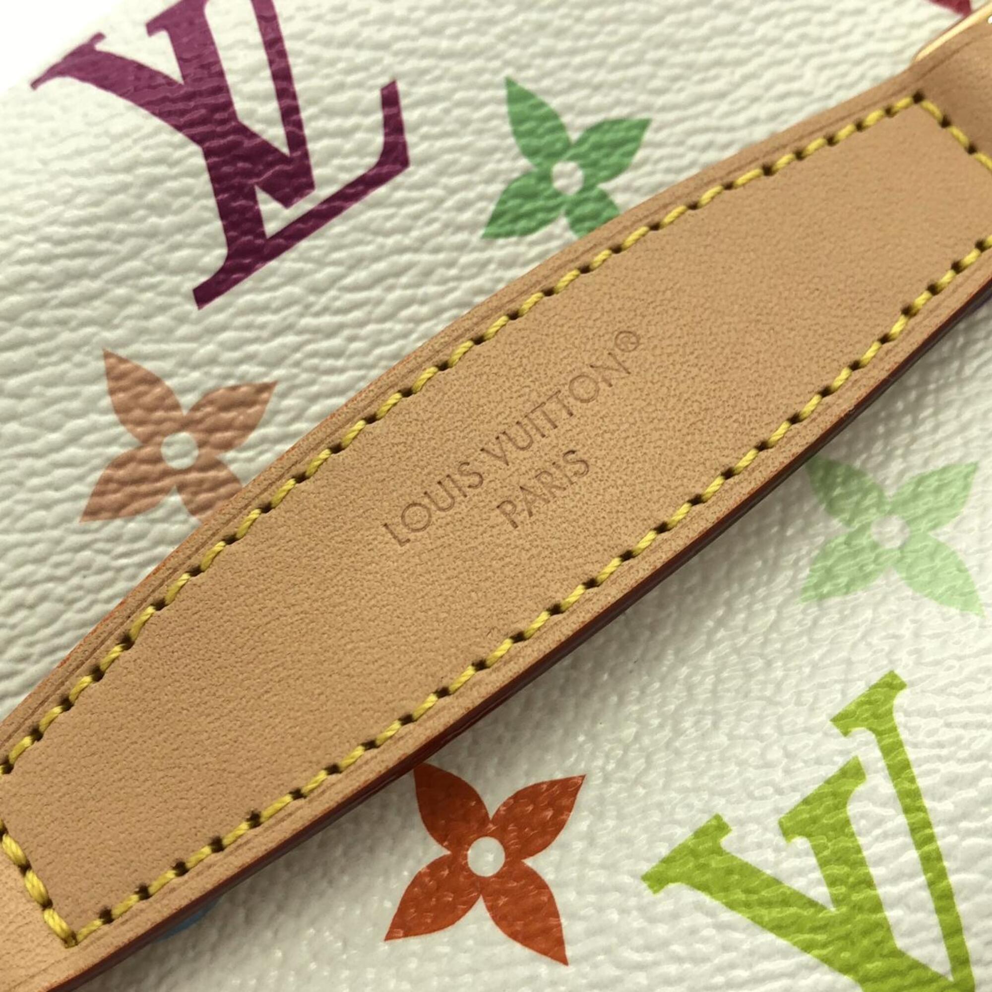 Louis Vuitton White Coated Canvas Handbag (Pre-Owned)