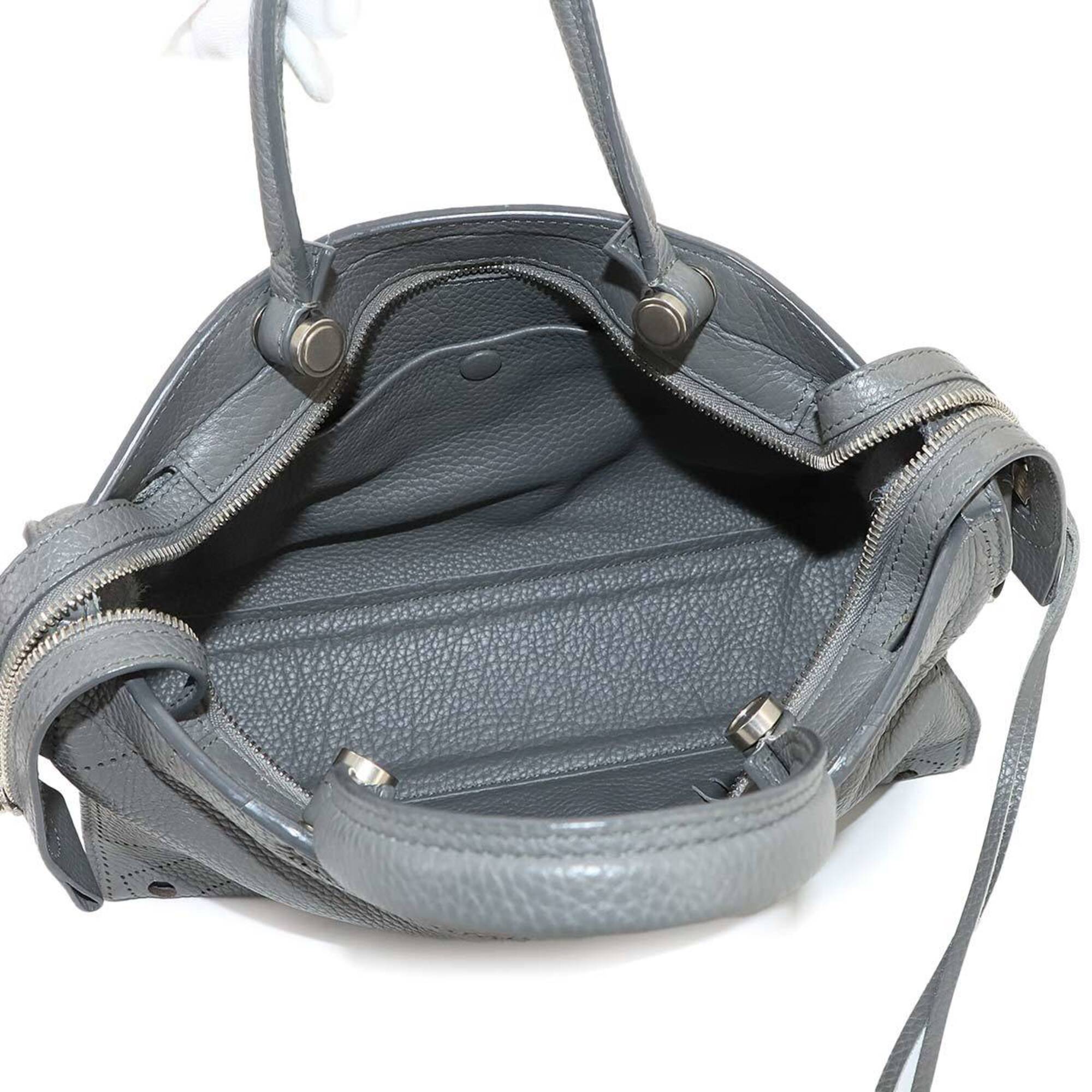 Balenciaga Gray Leather Handbag (Pre-Owned)