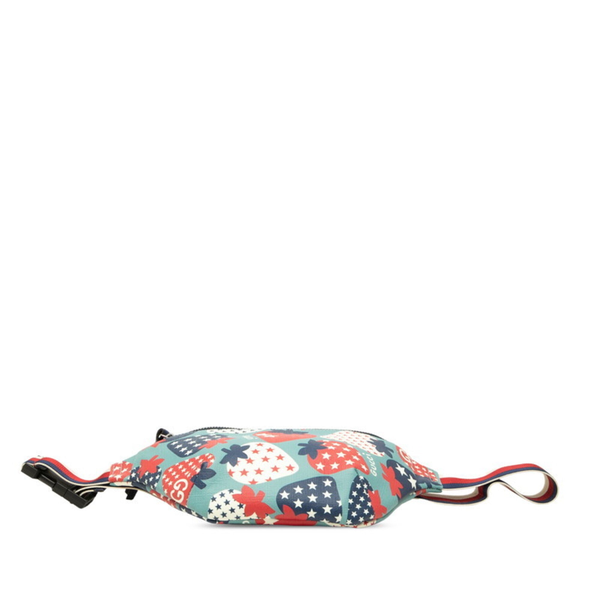 Gucci Blue Multi-Color Pvc Sling Bag (Pre-Owned)