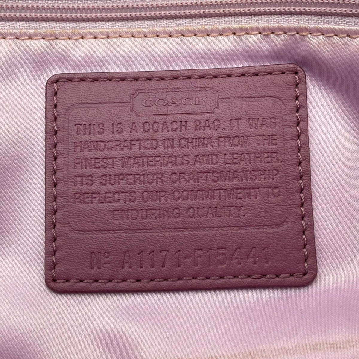 Coach Beige Brown Leather Handbag Shoulder Bag Tote Bag (Pre-Owned)
