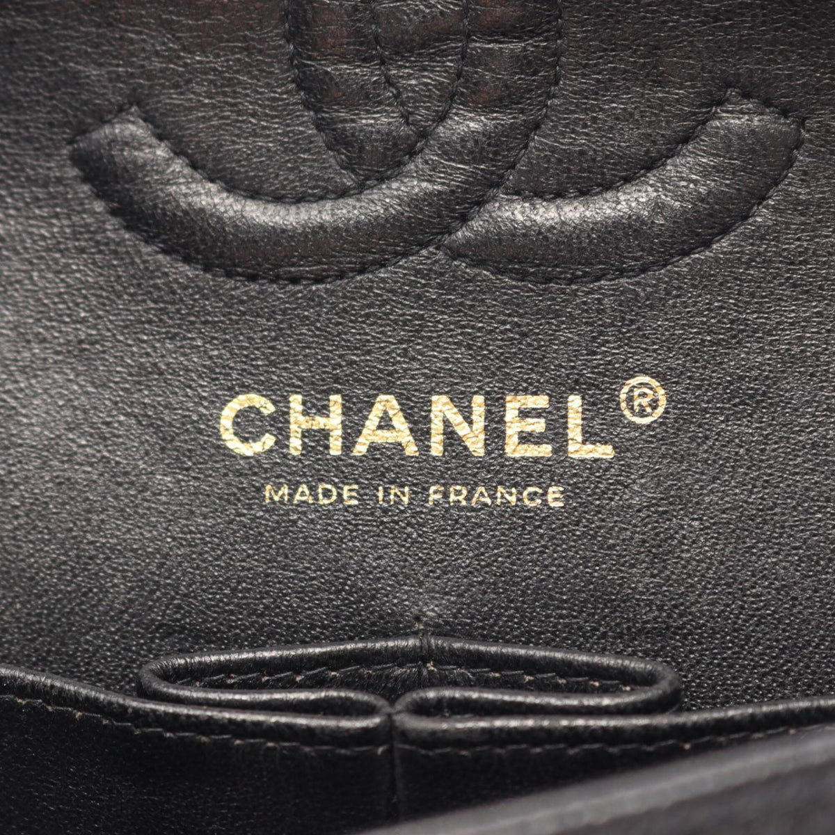 Chanel Black Leather Handbag Shoulder Bag (Pre-Owned)