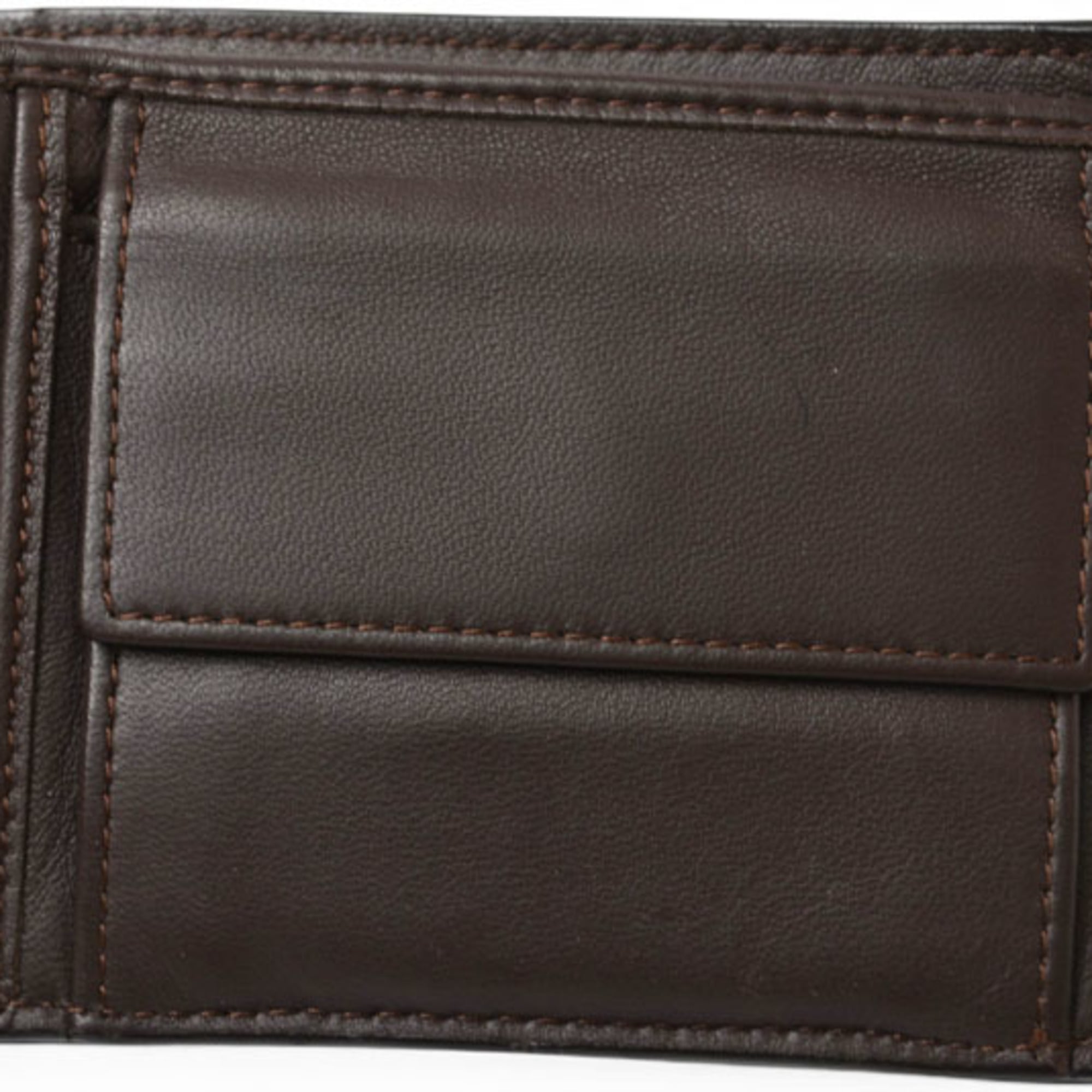 Bottega Veneta Intrecciato Dark Brown Wallet (Bi-Fold) (Pre-Owned)