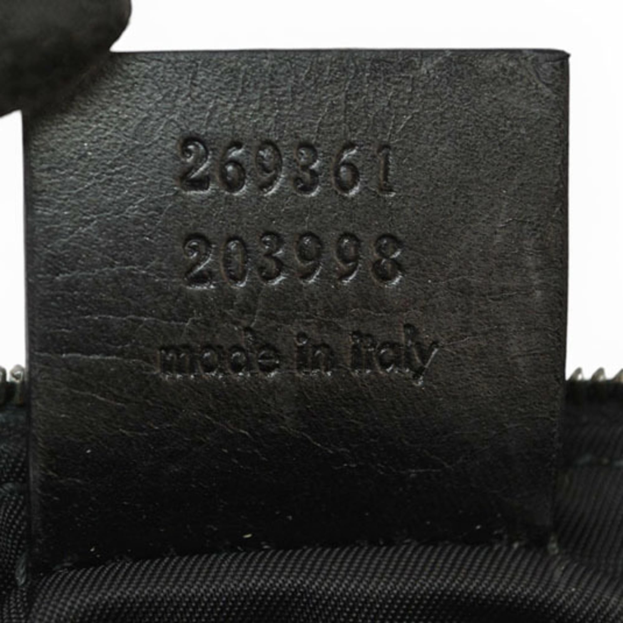 Gucci Black Coated Canvas Coin Purse/Coin Case (Pre-Owned)