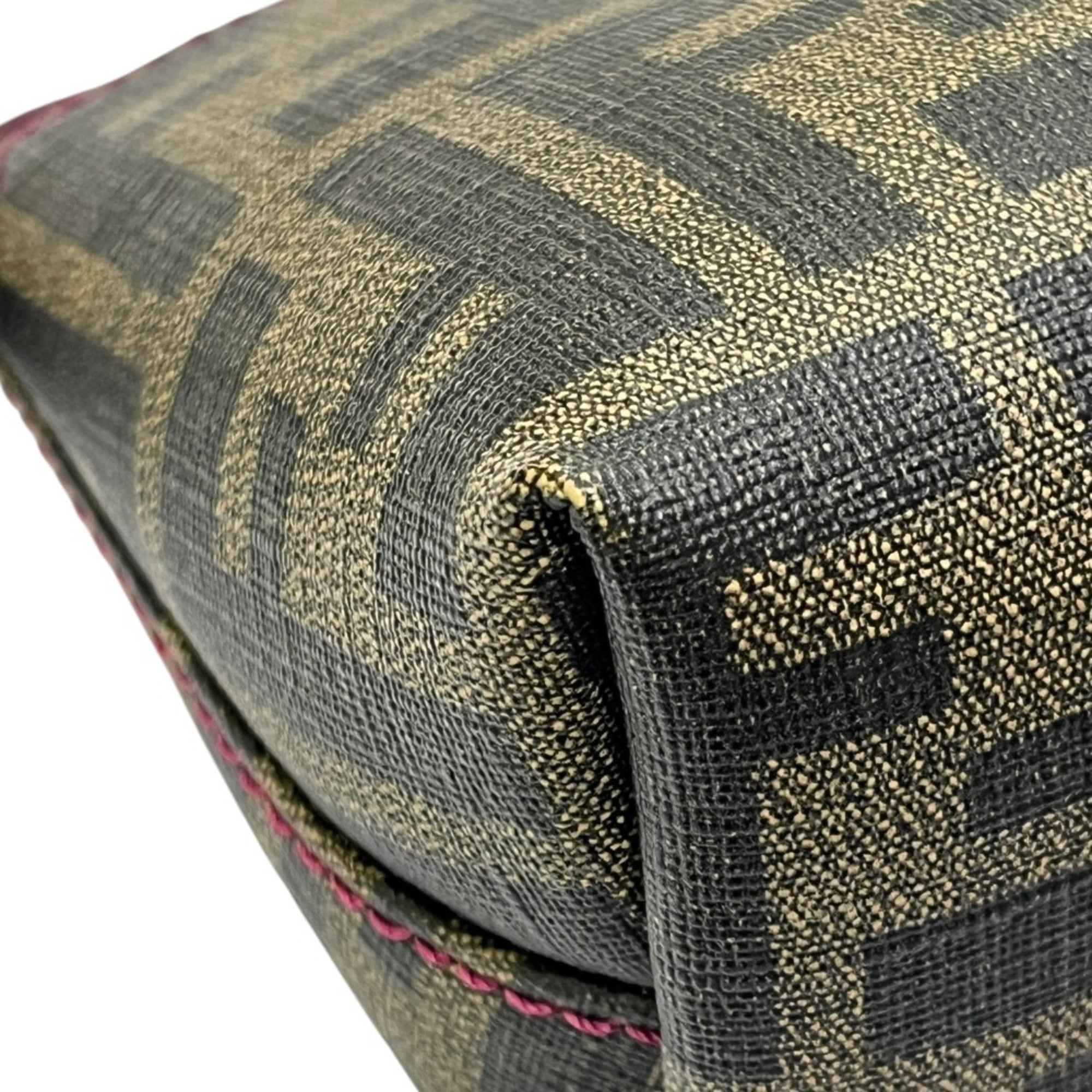 Fendi Zucca Brown Pvc Handbag Pouch (Pre-Owned)