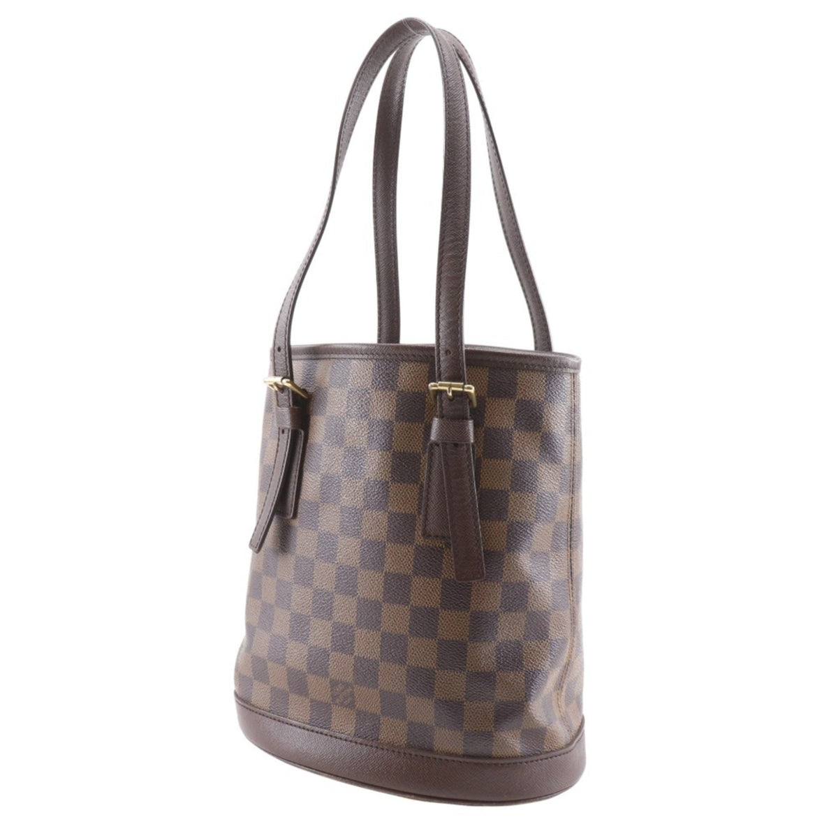 Louis Vuitton Brown Damier Canvas Pouch Tote Bag (Pre-Owned)