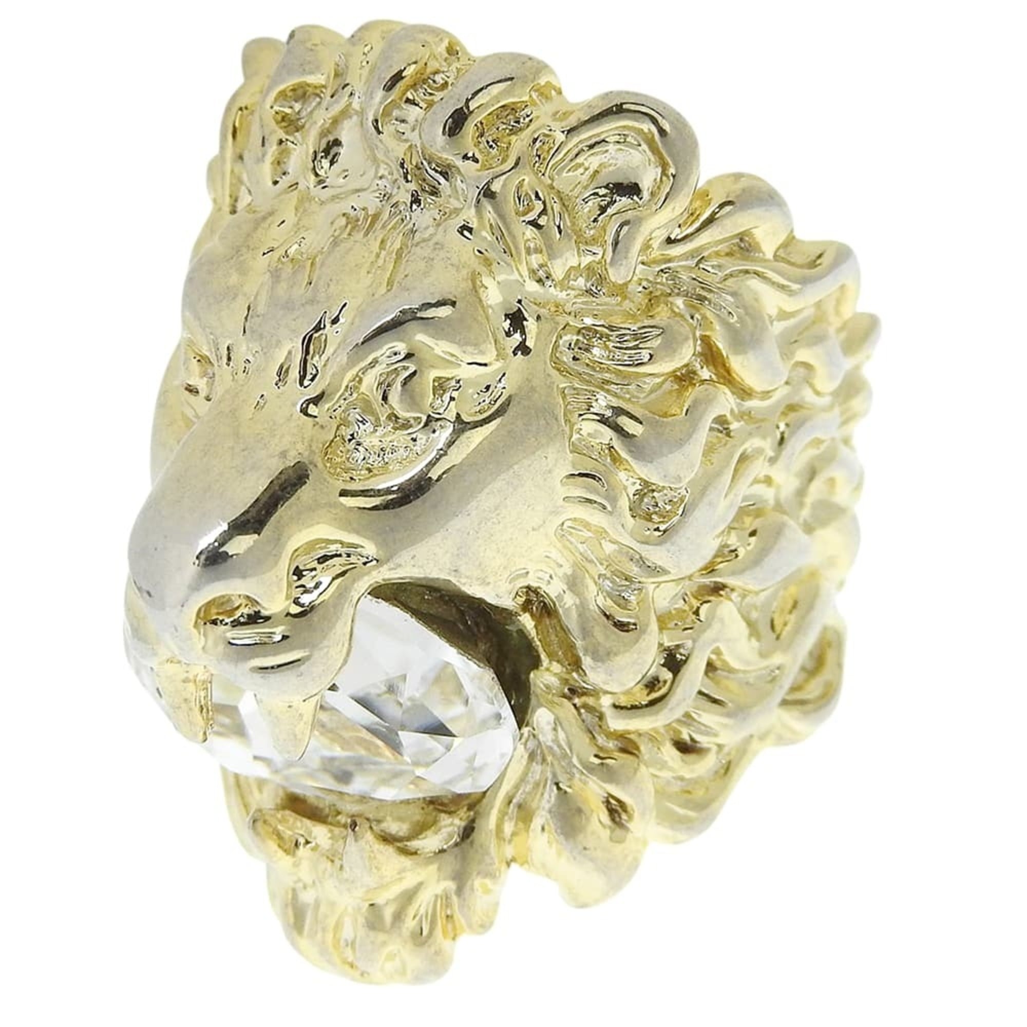 Gucci Gold Gold Plating Band Ring (Pre-Owned)