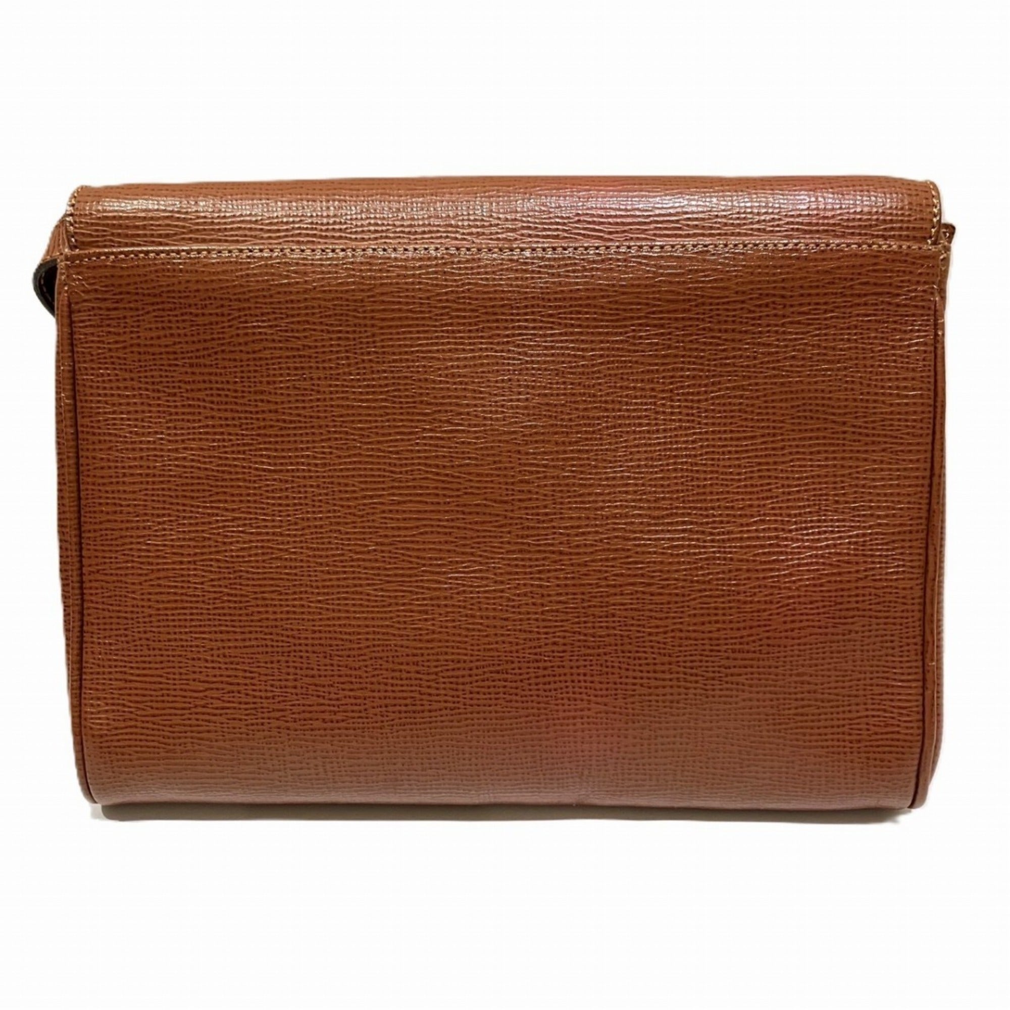 Celine Brown Leather Shoulder Bag (Pre-Owned)