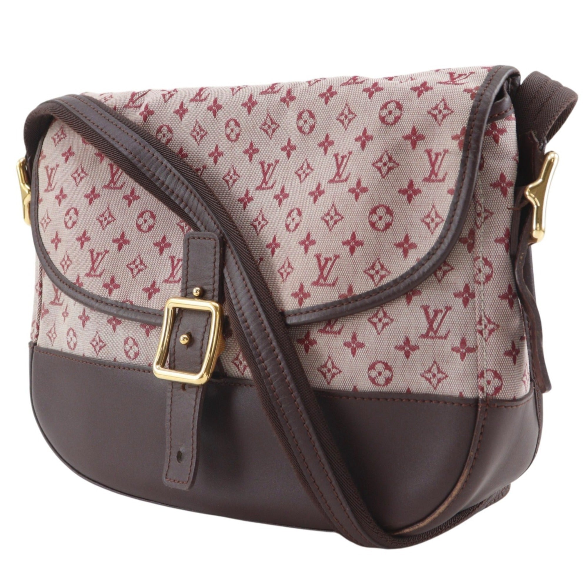 Louis Vuitton Cherry Red Color Monogram Mini Canvas Shoulder Bag (Pre-Owned)