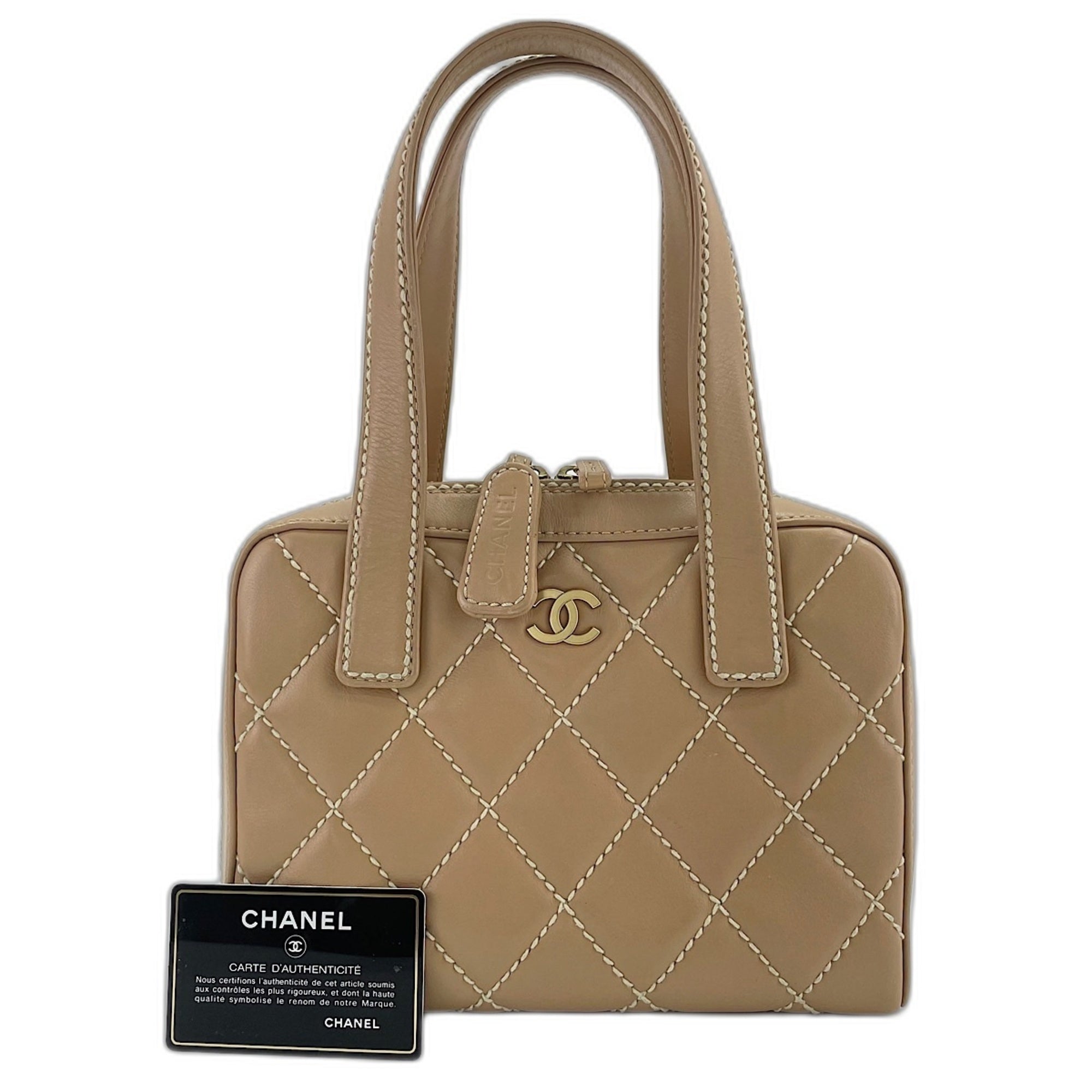 Chanel Beige Handbag (Pre-Owned)