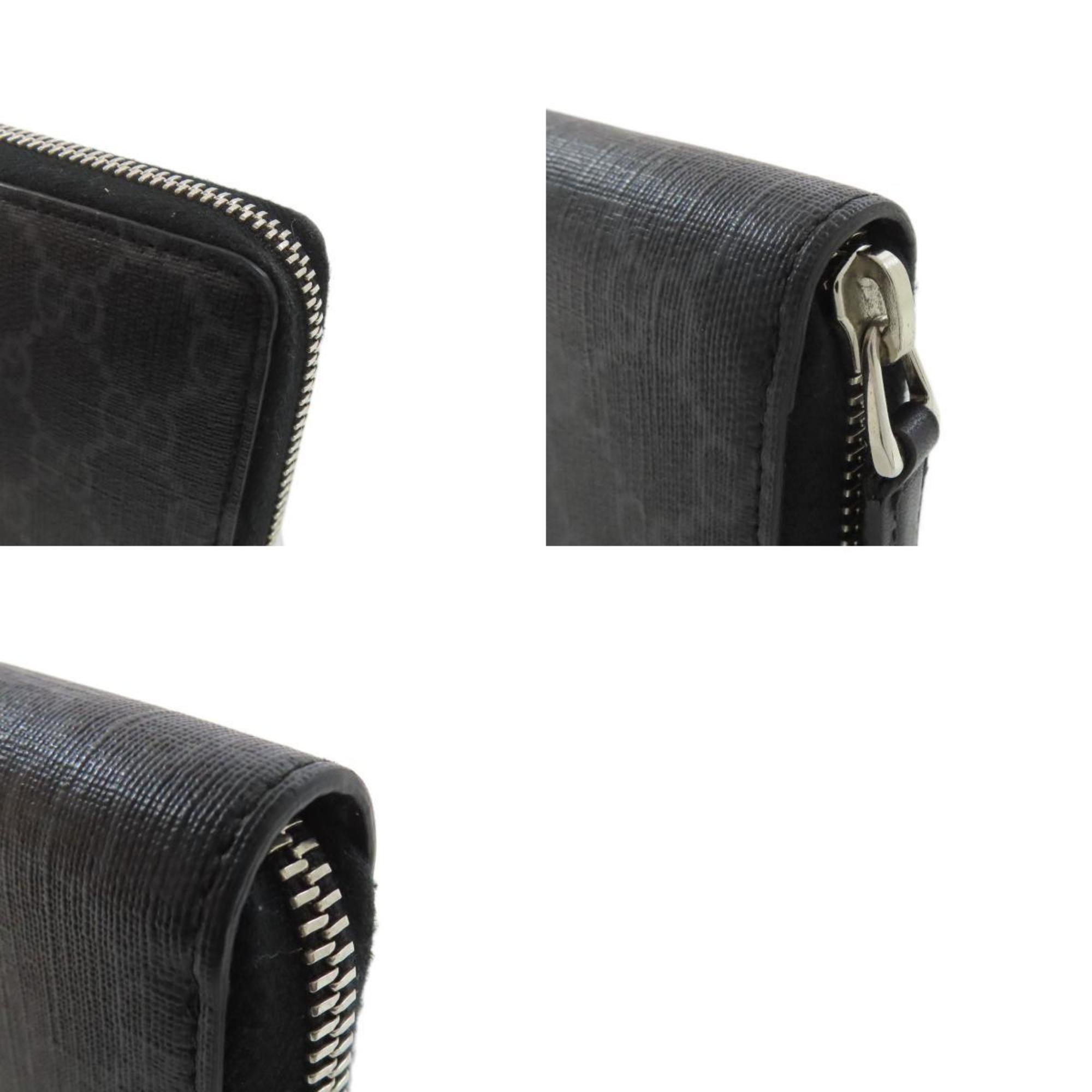 Gucci Black Pvc Long Wallet (Bi-Fold) (Pre-Owned)