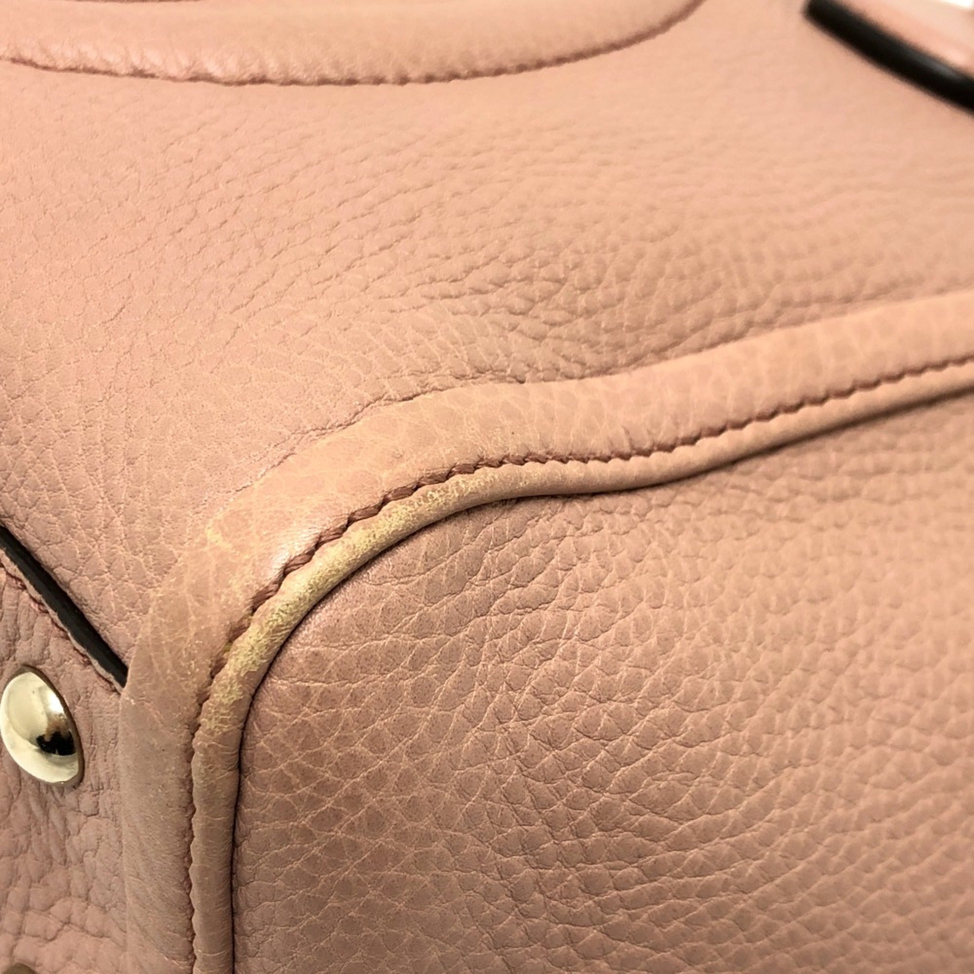 Gucci Beige Leather Handbag (Pre-Owned)