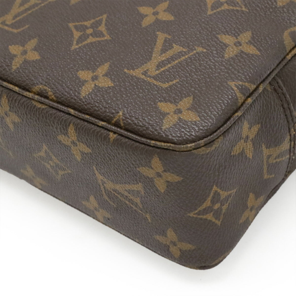 Louis Vuitton Brown Monogram Canvas Clutch Bag Pouch (Pre-Owned)