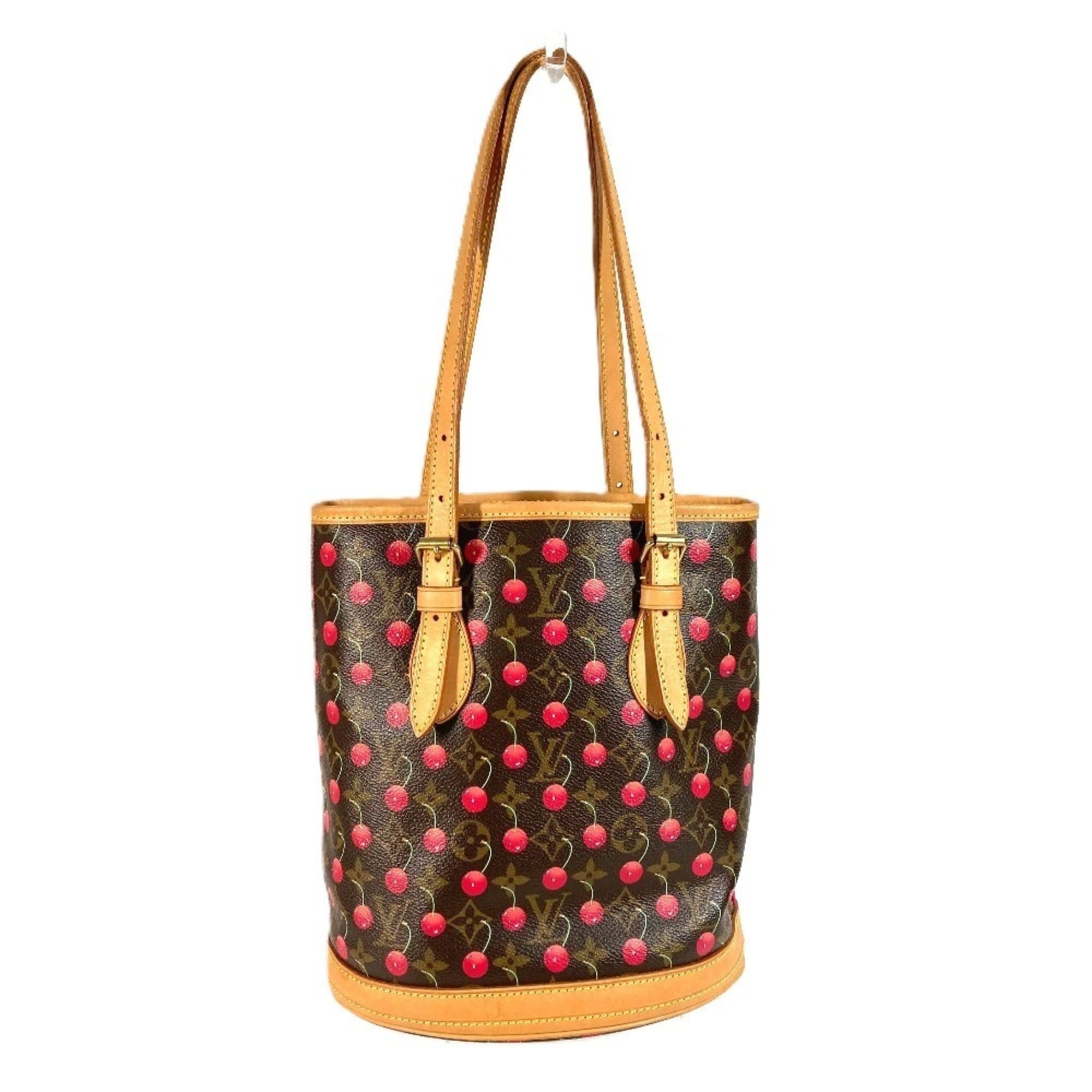 Louis Vuitton Monogram Cherry Brown Monogram Cherry Red Color Shoulder Bag Tote Bag (Pre-Owned)