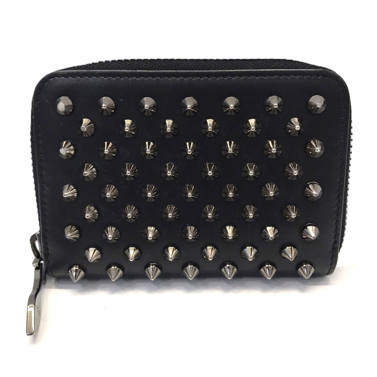 Christian Louboutin Black Leather Coin Purse/Coin Case (Pre-Owned)