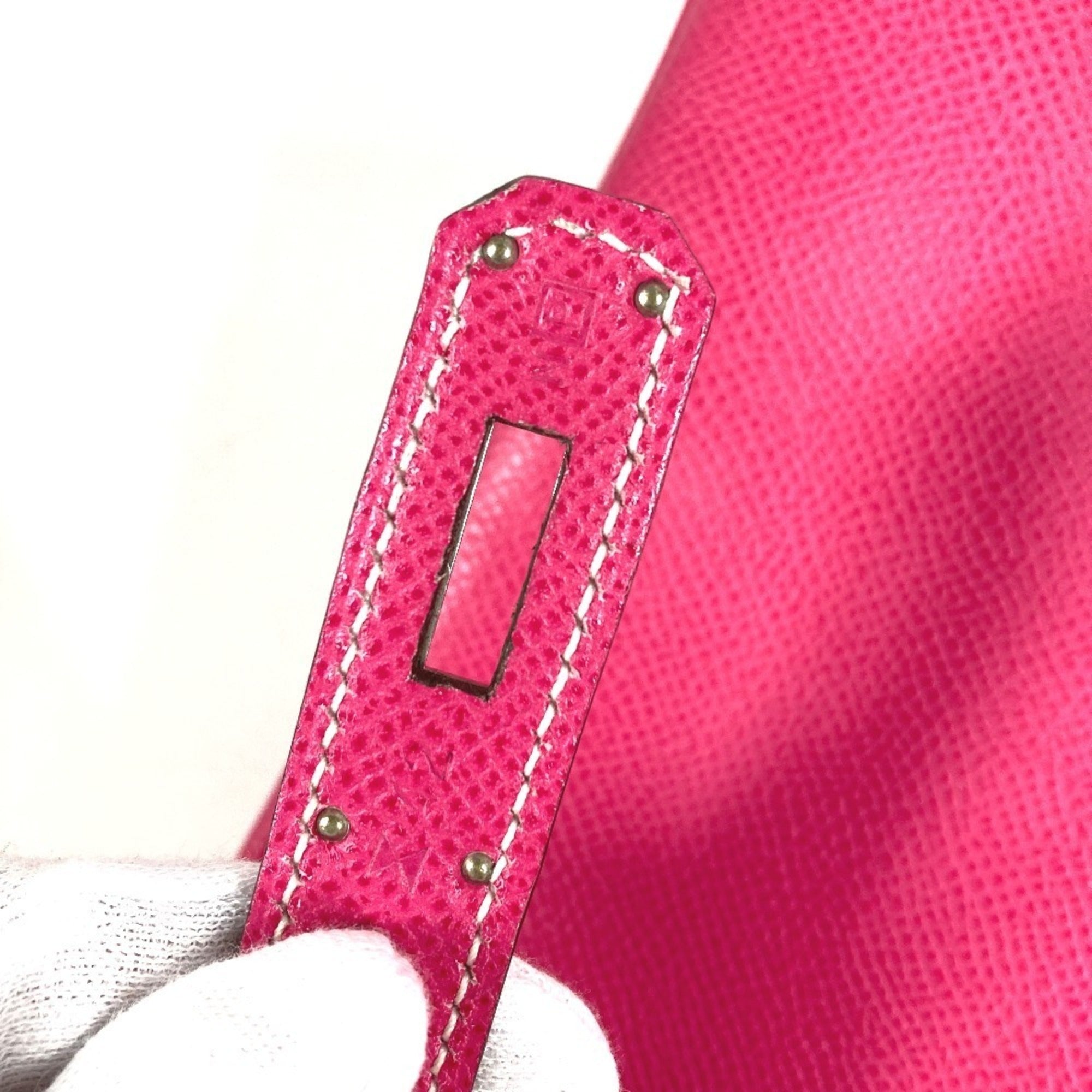 Hermes Pink Epsom Leather Handbag Shoulder Bag (Pre-Owned)