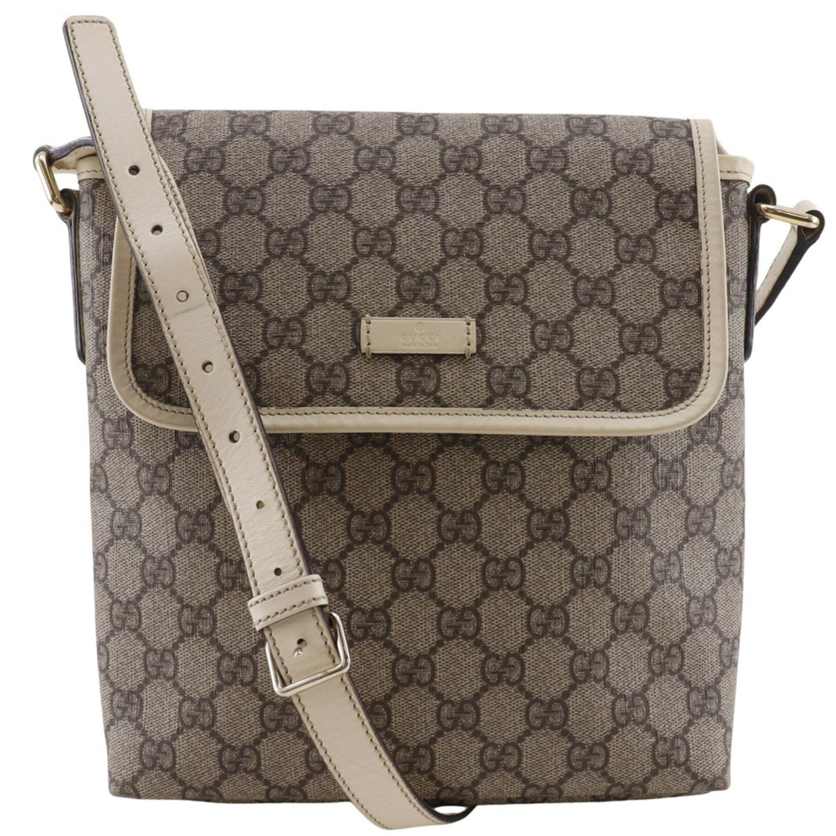 Gucci Beige Gg Supreme Shoulder Bag (Pre-Owned)
