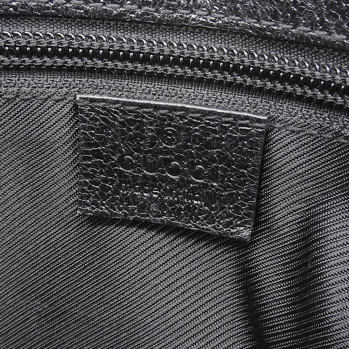 Gucci Gg Canvas Black Gg Canvas Leather Shoulder Bag (Pre-Owned)