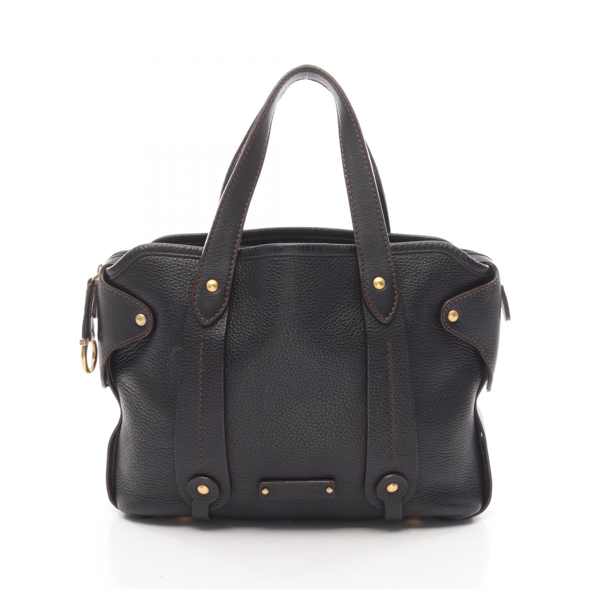 Salvatore Ferragamo Brown Leather Handbag (Pre-Owned)