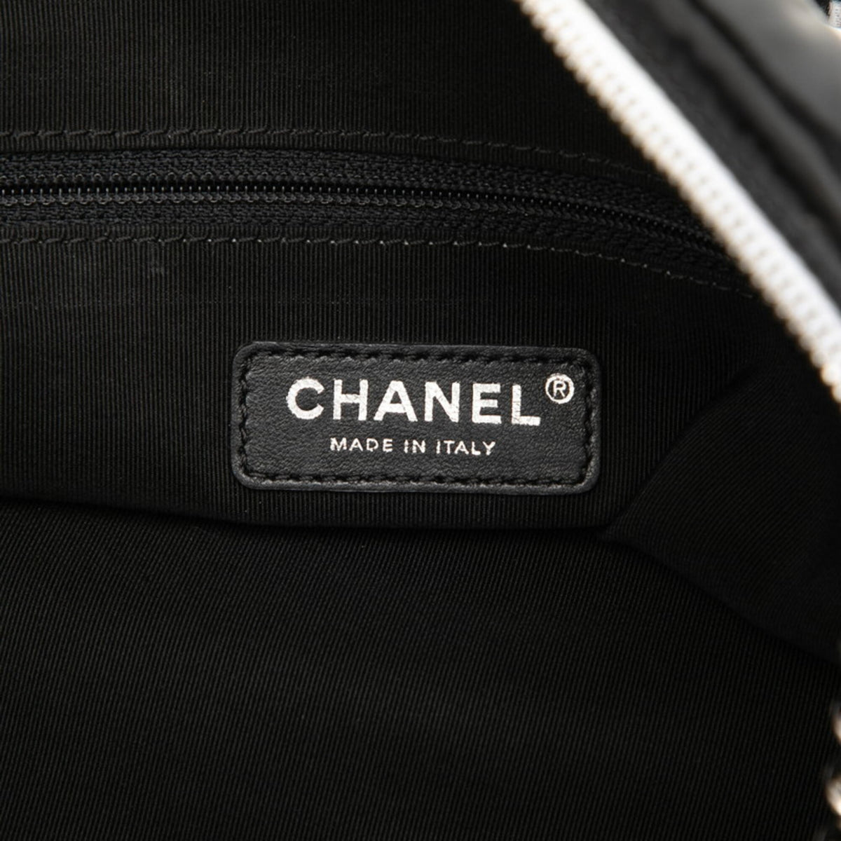 Chanel Black White Pvc Shoulder Bag (Pre-Owned)