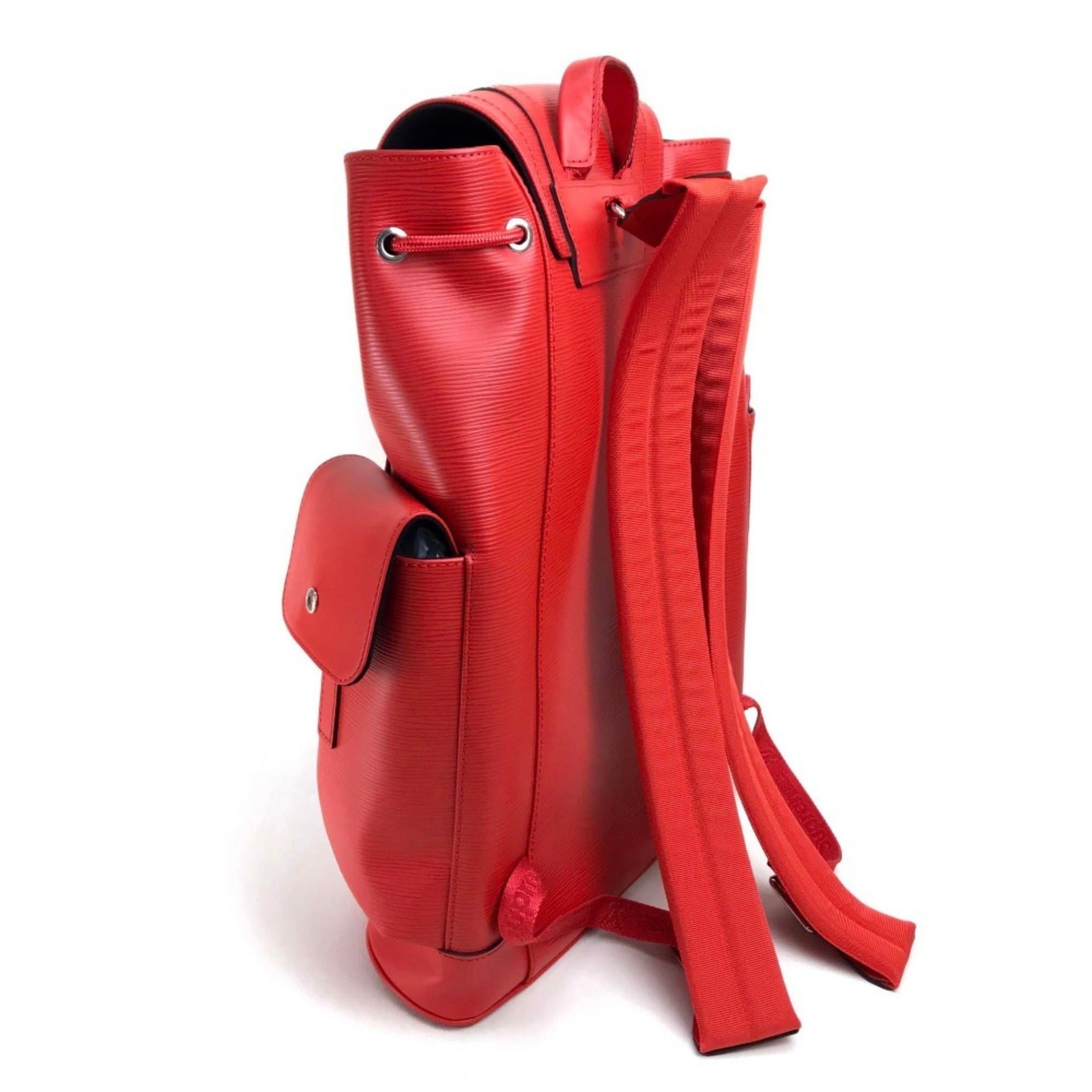 Louis Vuitton Red Color Epi Leather Backpack (Pre-Owned)