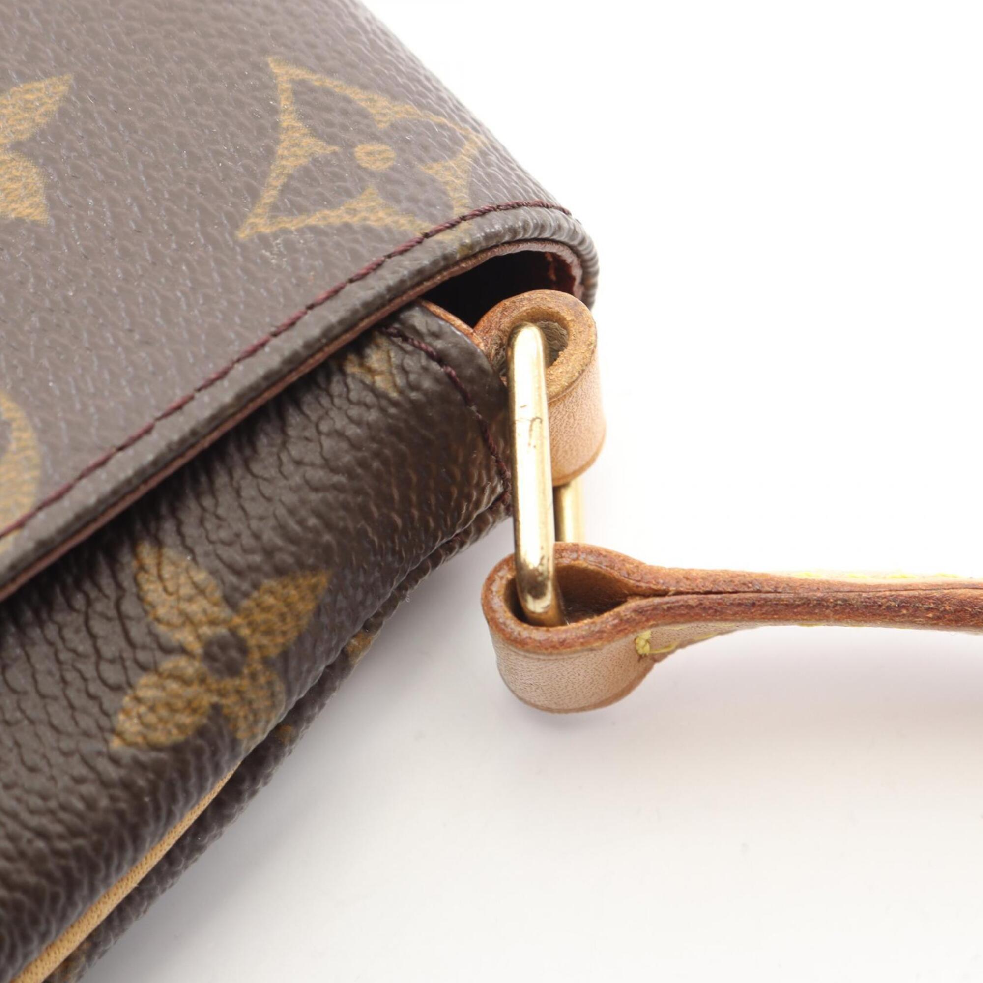 Louis Vuitton Brown Coated Canvas Pvc Monogram Leather Handbag Shoulder Bag (Pre-Owned)