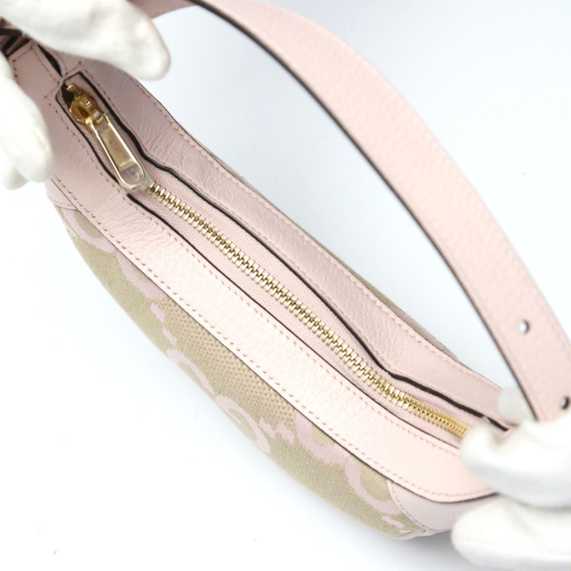 Gucci Pink Gg Canvas Handbag (Pre-Owned)