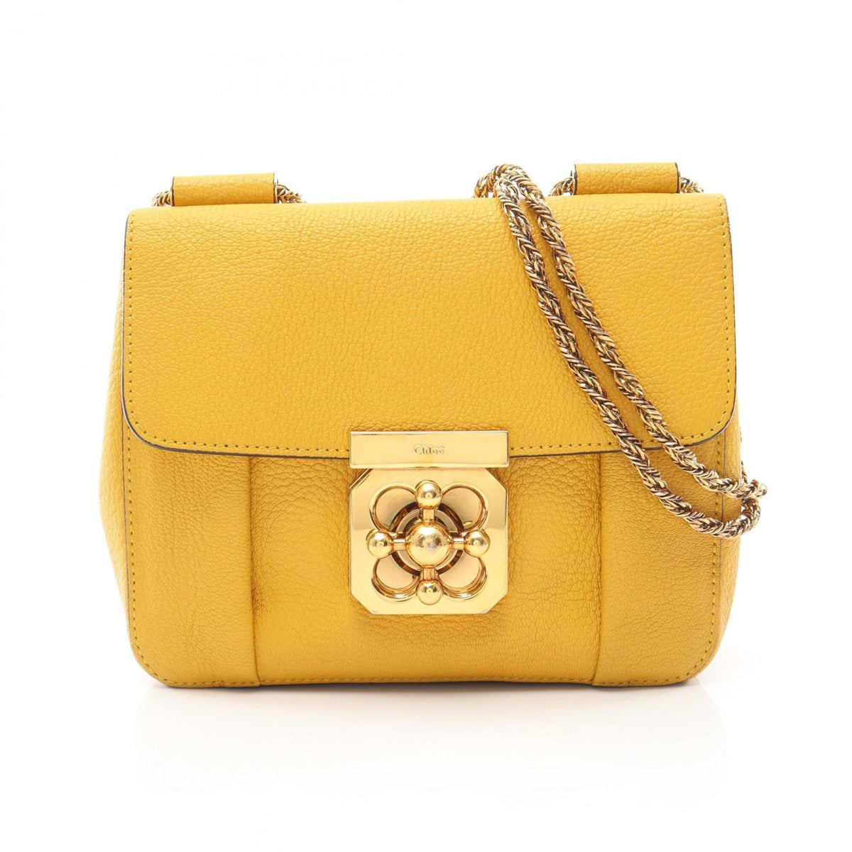 Chloé Yellow Leather Handbag Shoulder Bag (Pre-Owned)