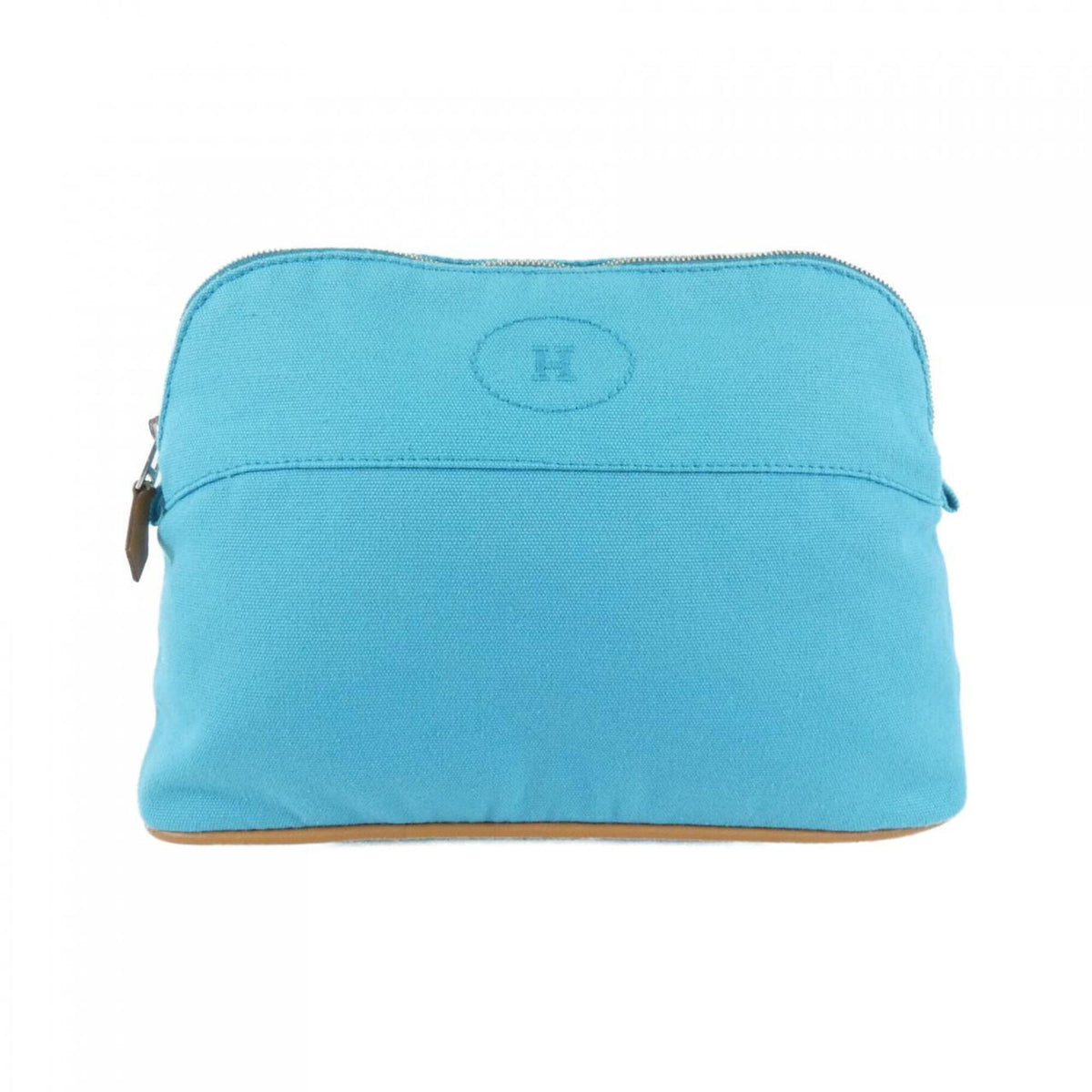 Hermes Blue Canvas Handbag Pouch (Pre-Owned)