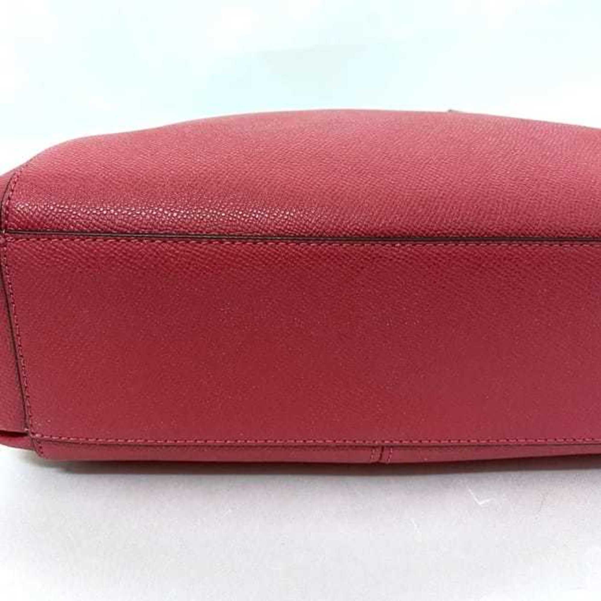 Coach Pink Leather Handbag Tote Bag (Pre-Owned)