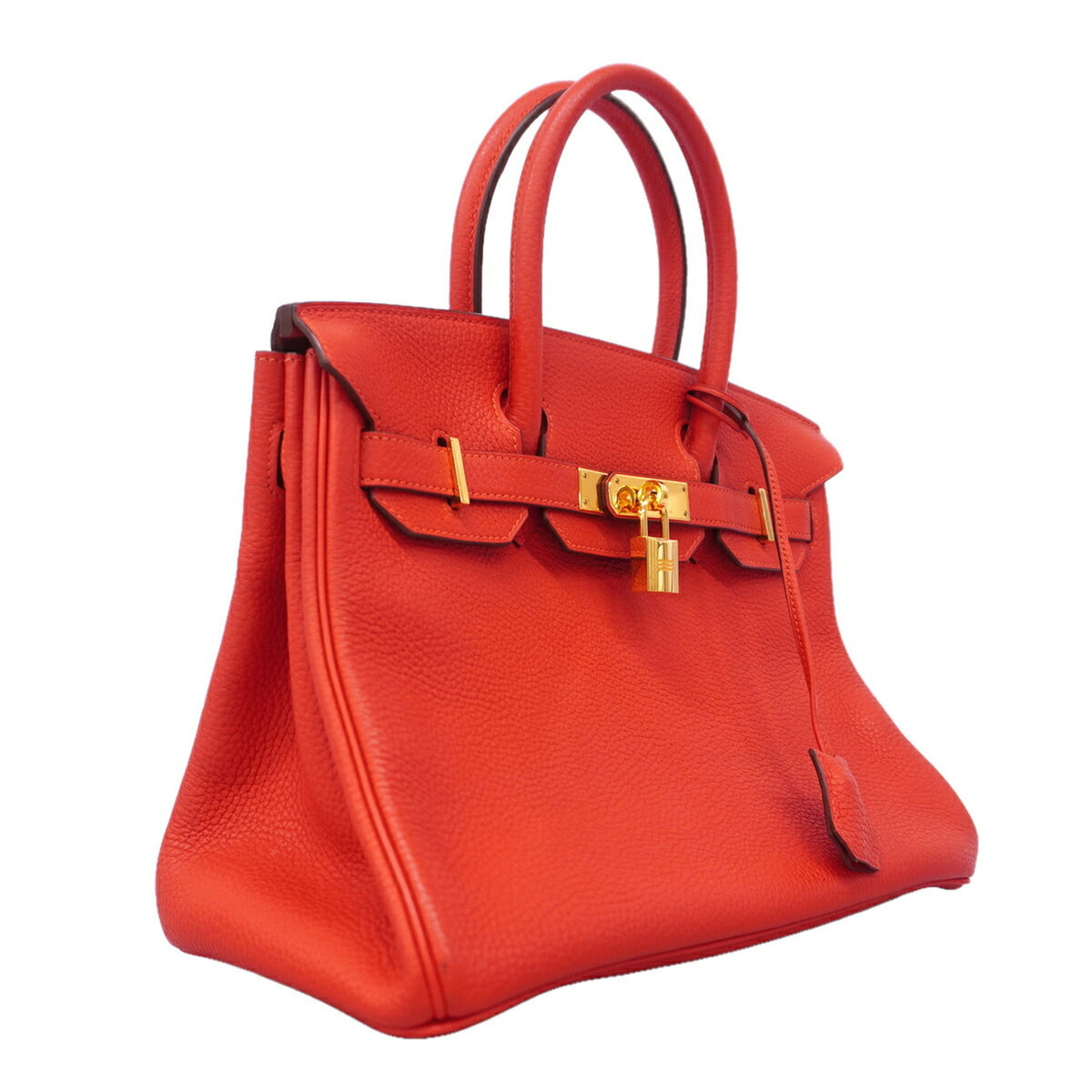Hermes Red Color Togo Leather Handbag (Pre-Owned)