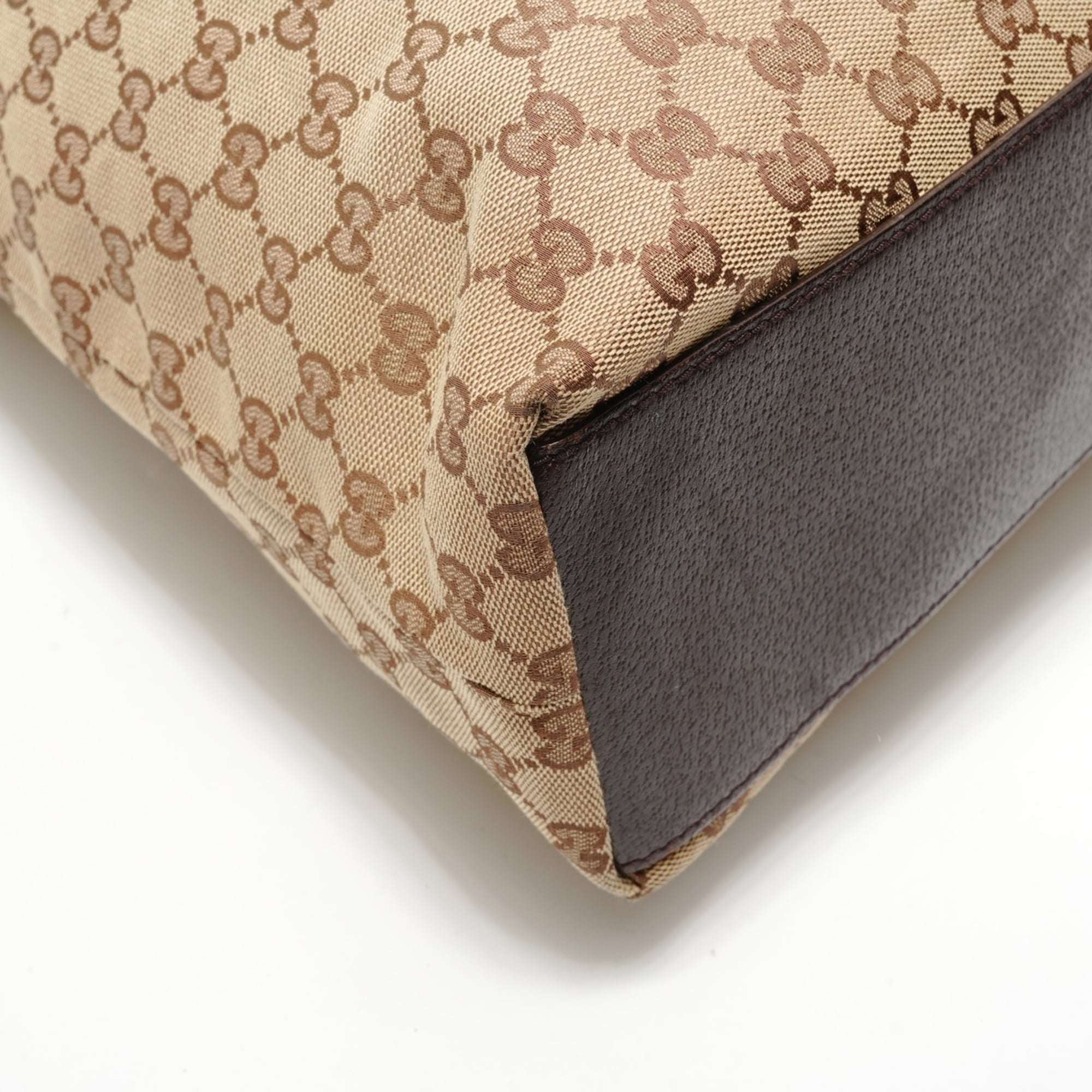 Gucci Gg Canvas Beige Gg Canvas Shoulder Bag (Pre-Owned)