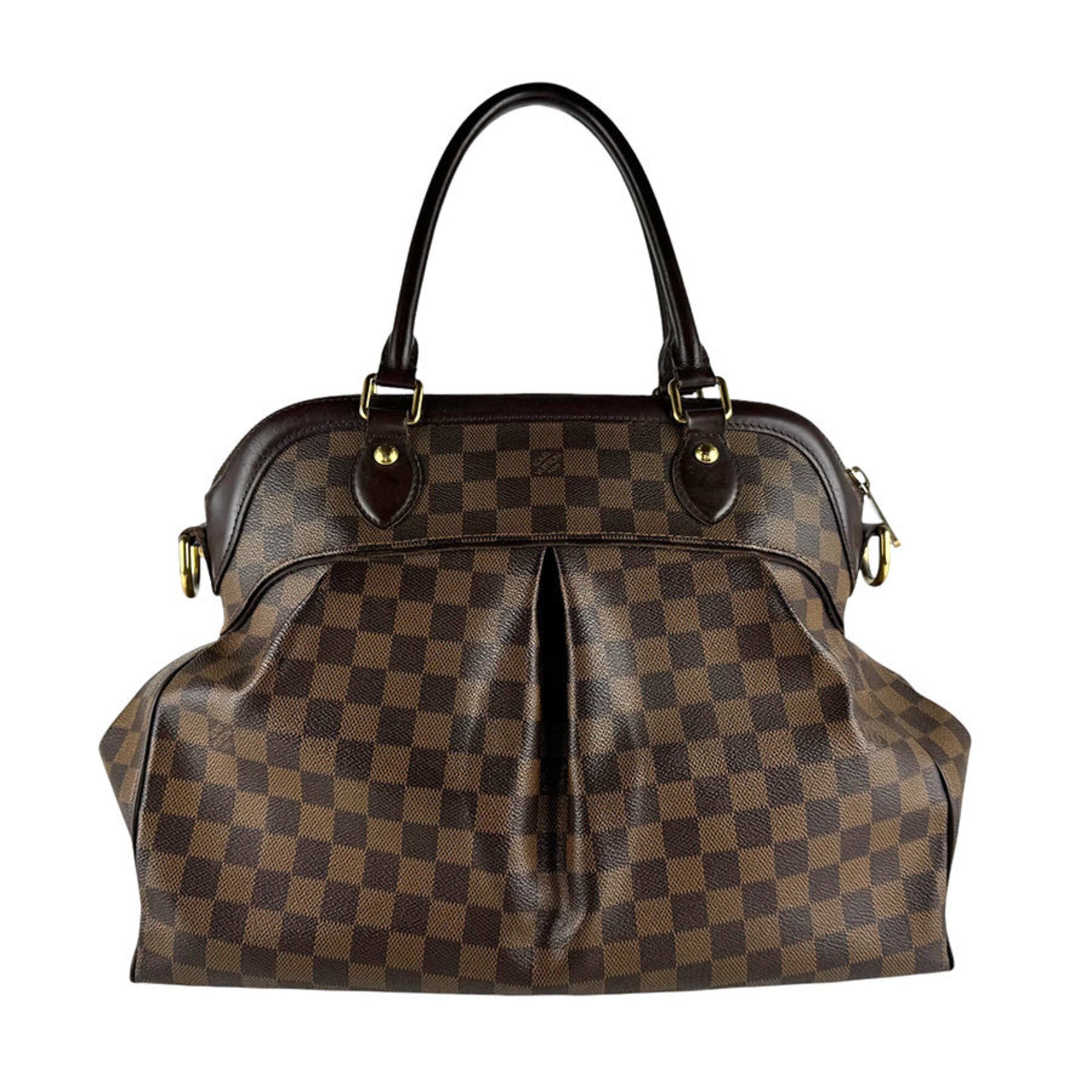 Louis Vuitton Damier Canvas Ebene Damier Canvas Handbag Shoulder Bag (Pre-Owned)