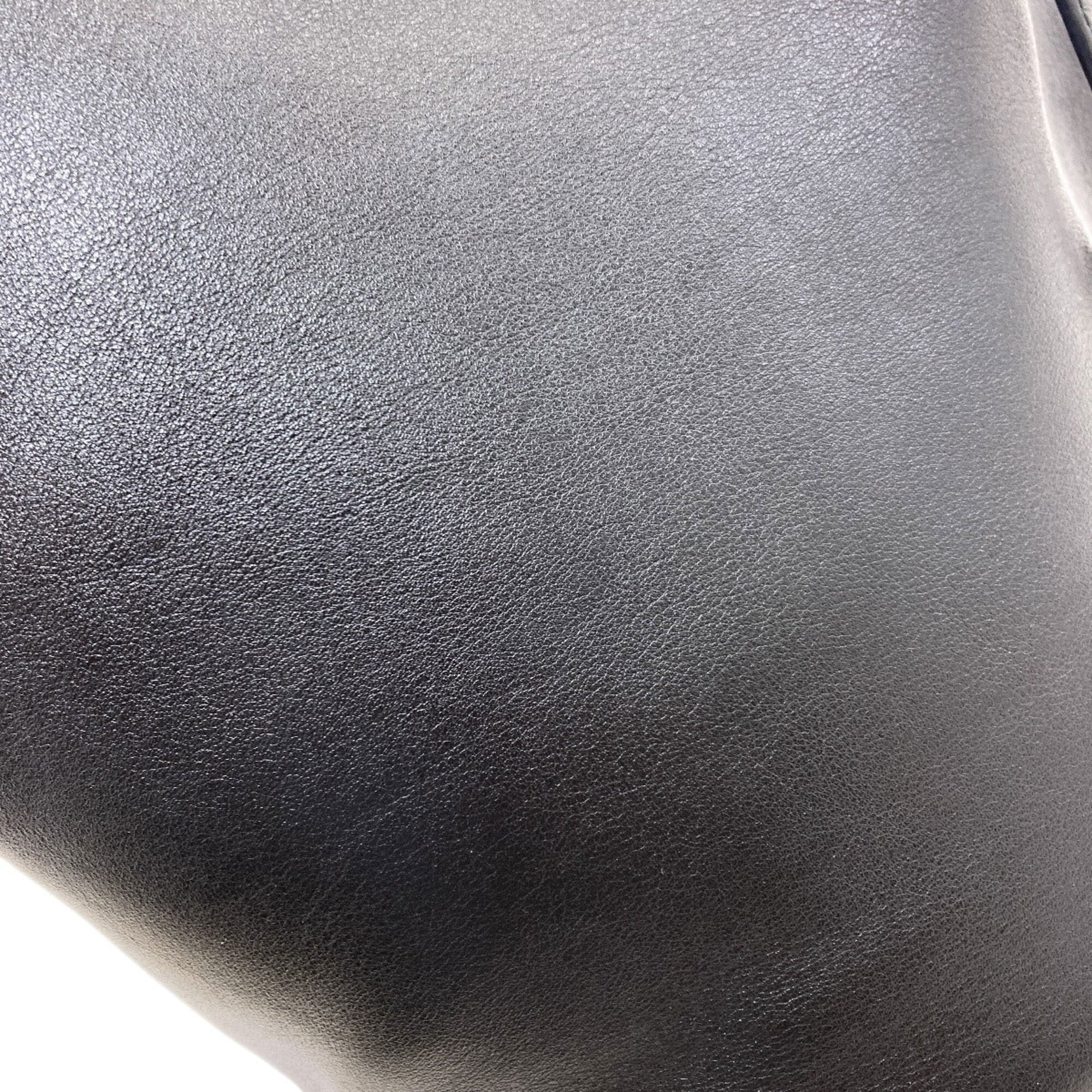 Saint Laurent Black Leather Shoulder Bag (Pre-Owned)
