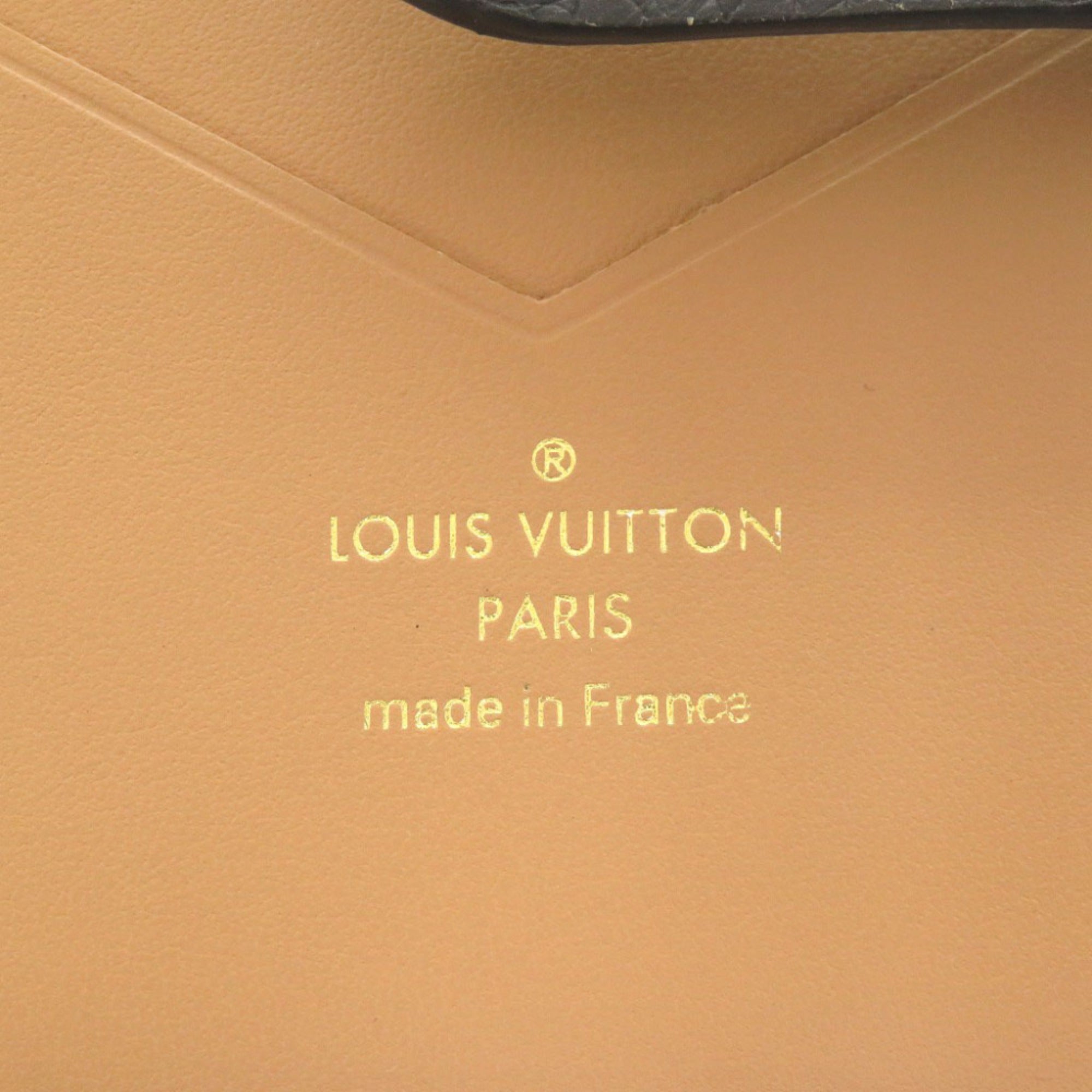 Louis Vuitton Black Leather Wallet (Bi-Fold) (Pre-Owned)