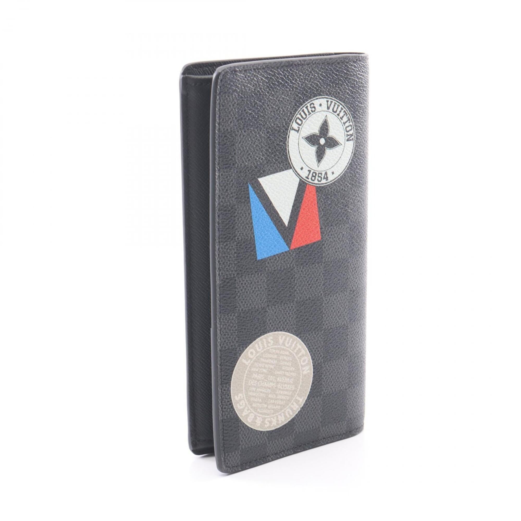 Louis Vuitton Black Pvc Long Wallet (Bi-Fold) (Pre-Owned)