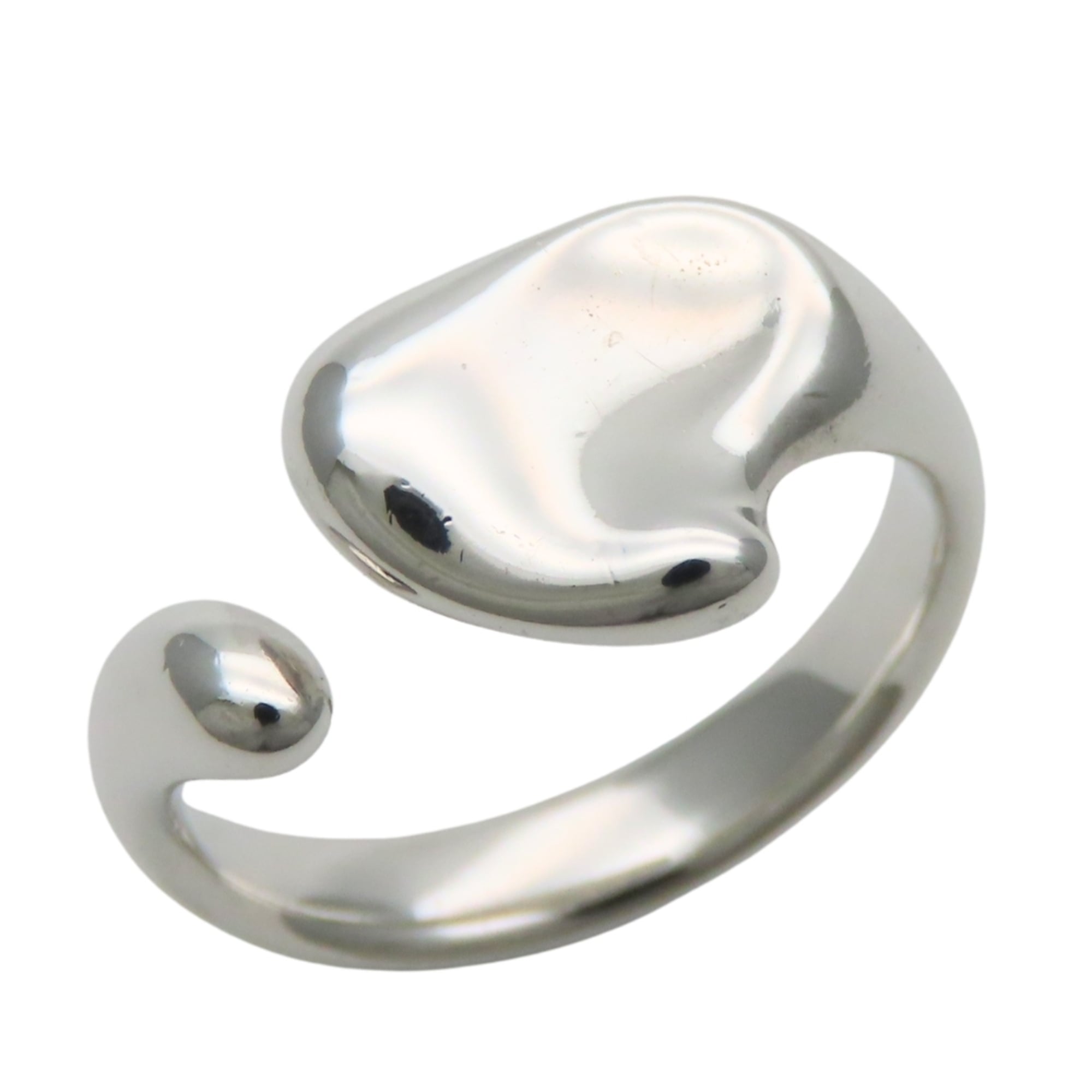 Tiffany Heart Silver Silver 925 Band Ring (Pre-Owned)